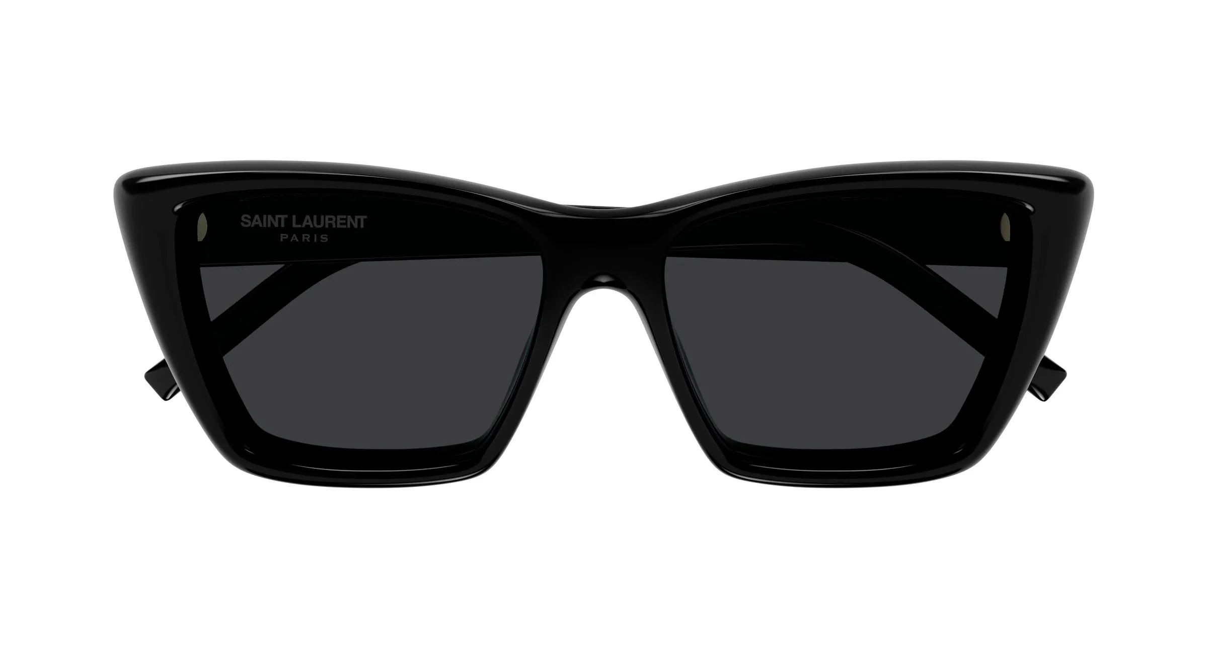 SAINT LAURENT SL 276 MICA PLUMP 001 Occhiali da sole Bio-iniettato Nero Nero Cat Eye - immagine 2