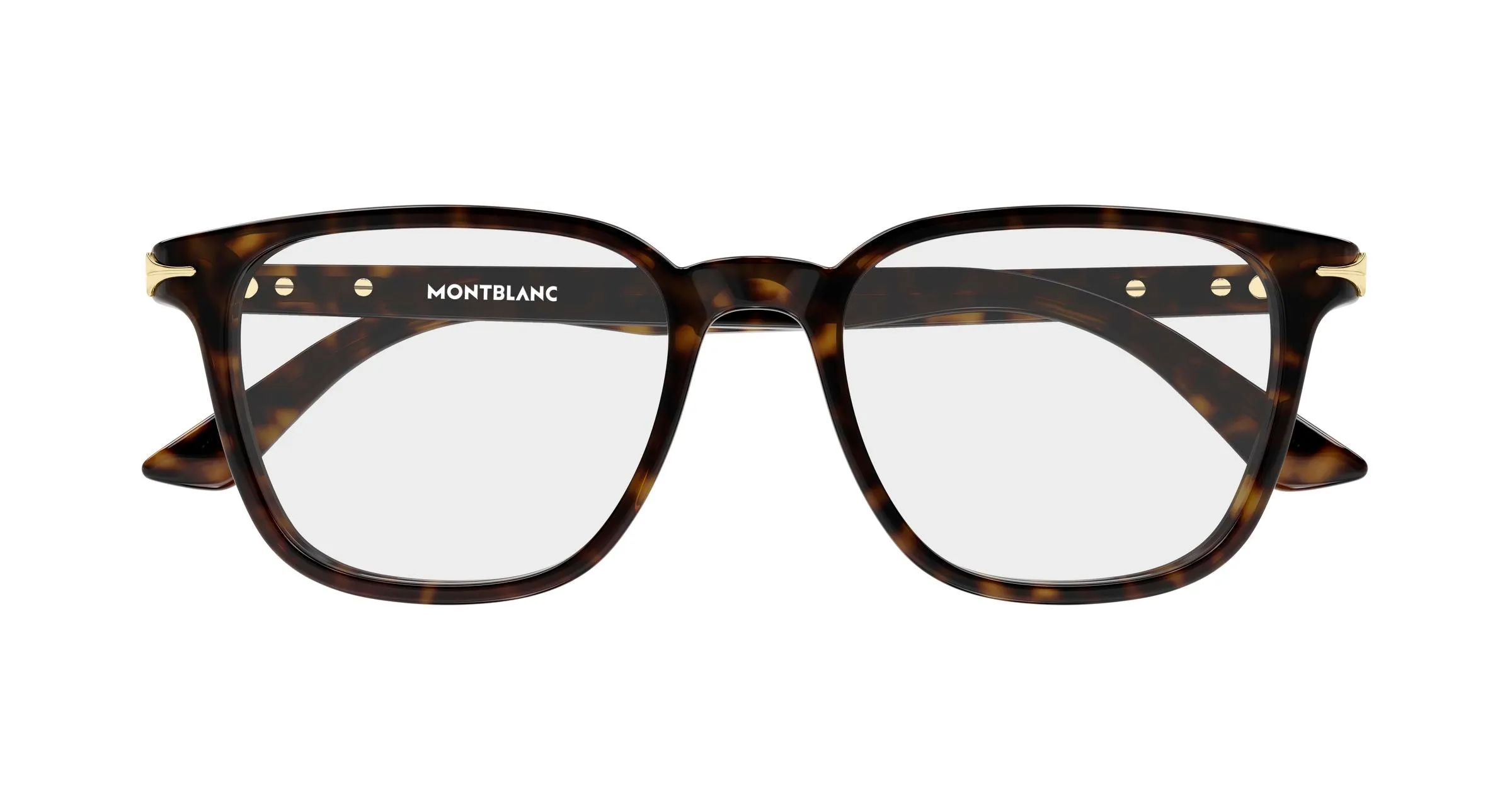 Montblanc MB0517O 002 Montature da vista Acetato Havana Trasparente Squadrata - immagine 2