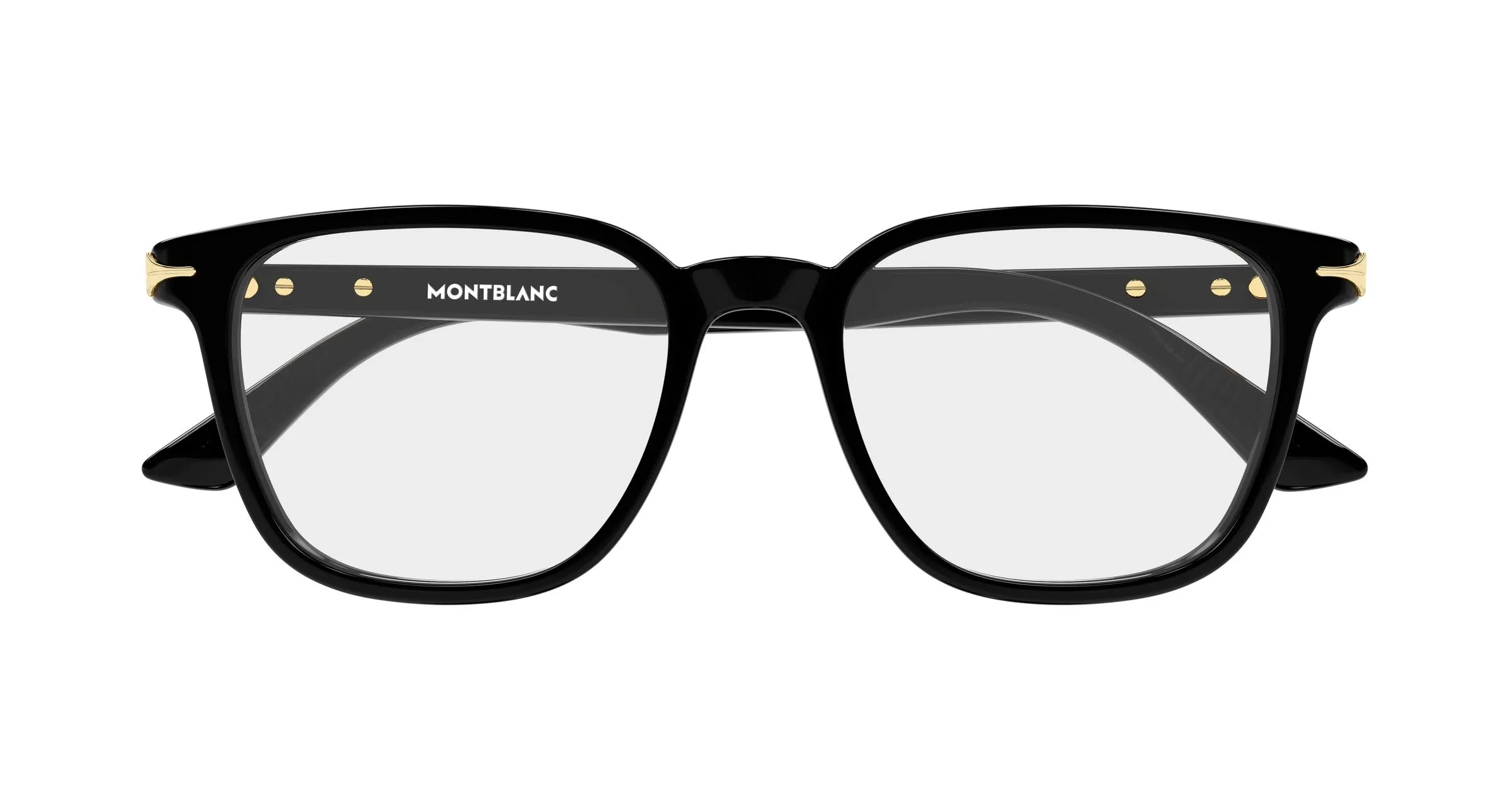 Montblanc MB0517O 001 Montature da vista Acetato Nero Trasparente Squadrata - immagine 2