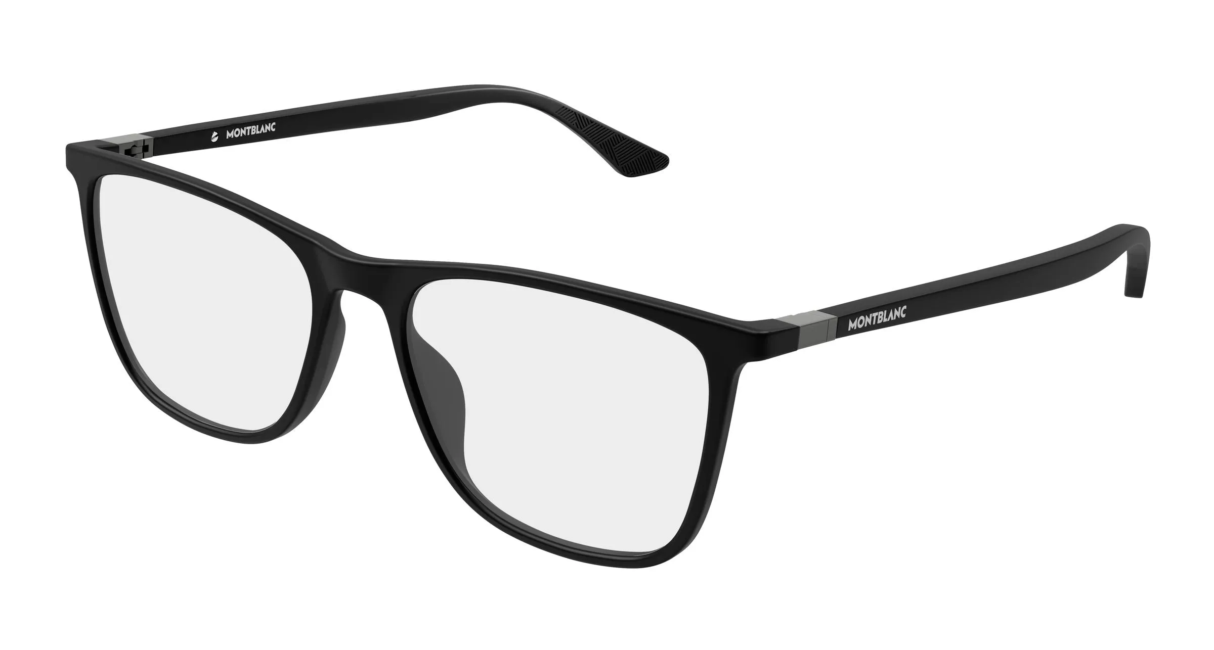 Montblanc MB0510O 005 Montature da vista Acetato Nero Trasparente Squadrata - immagine 1