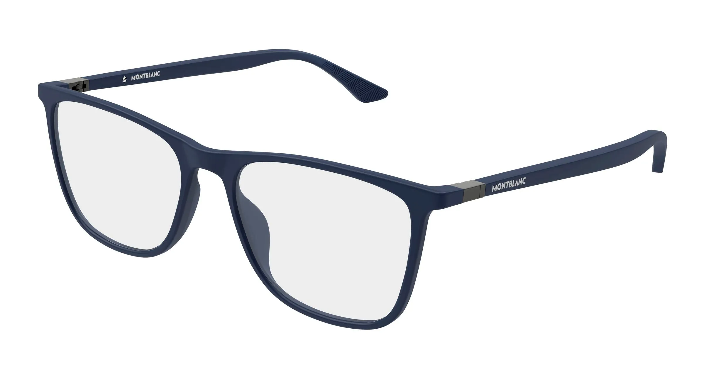 Montblanc MB0510O 003 Montature da vista Acetato Blu Trasparente Squadrata - immagine 1