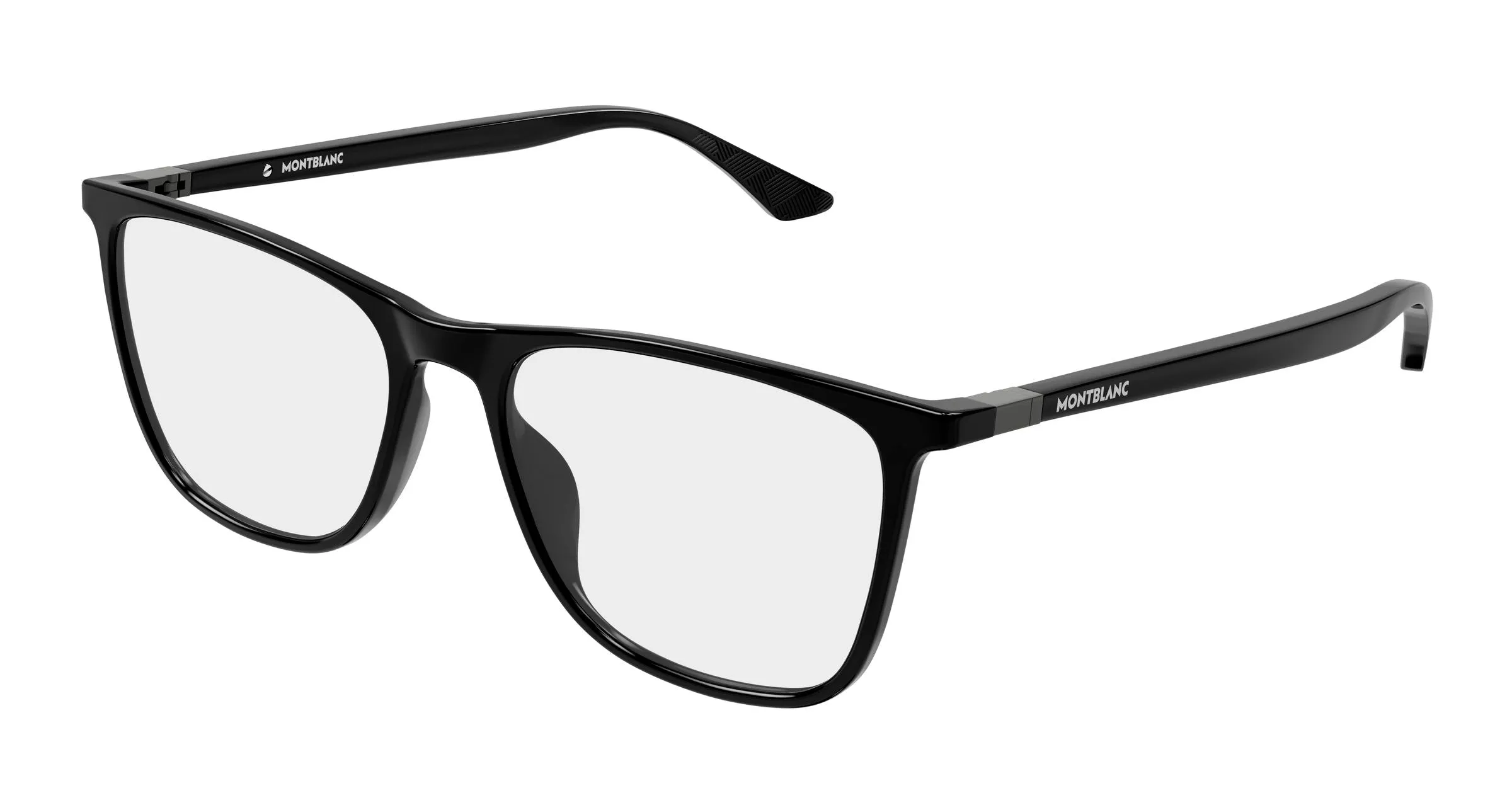 Montblanc MB0510O 001 Montature da vista Acetato Nero Trasparente Squadrata - immagine 1