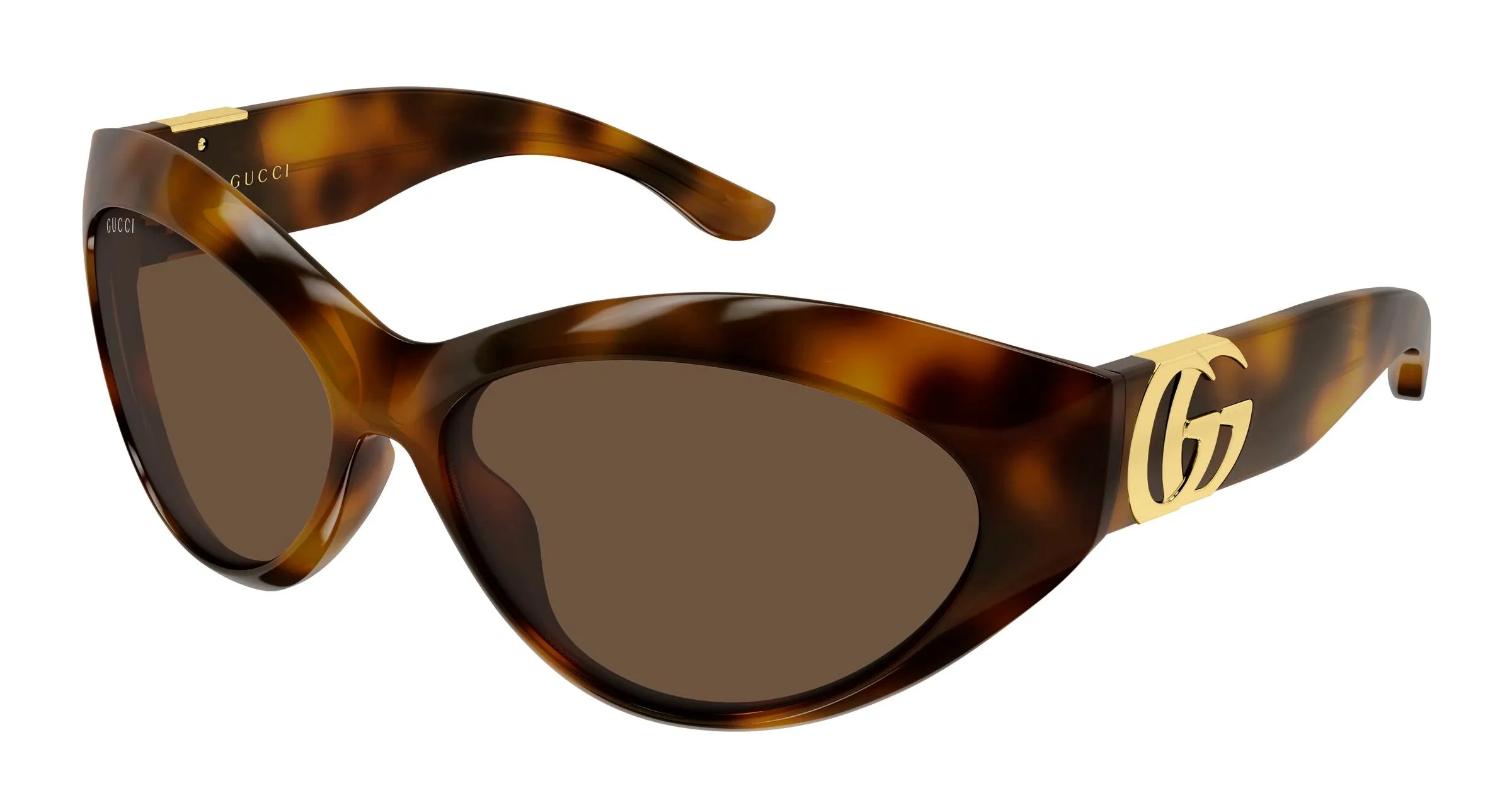 Gucci GG2269S 002 Occhiali da sole Acetato Havana Marrone Cat Eye - immagine 1
