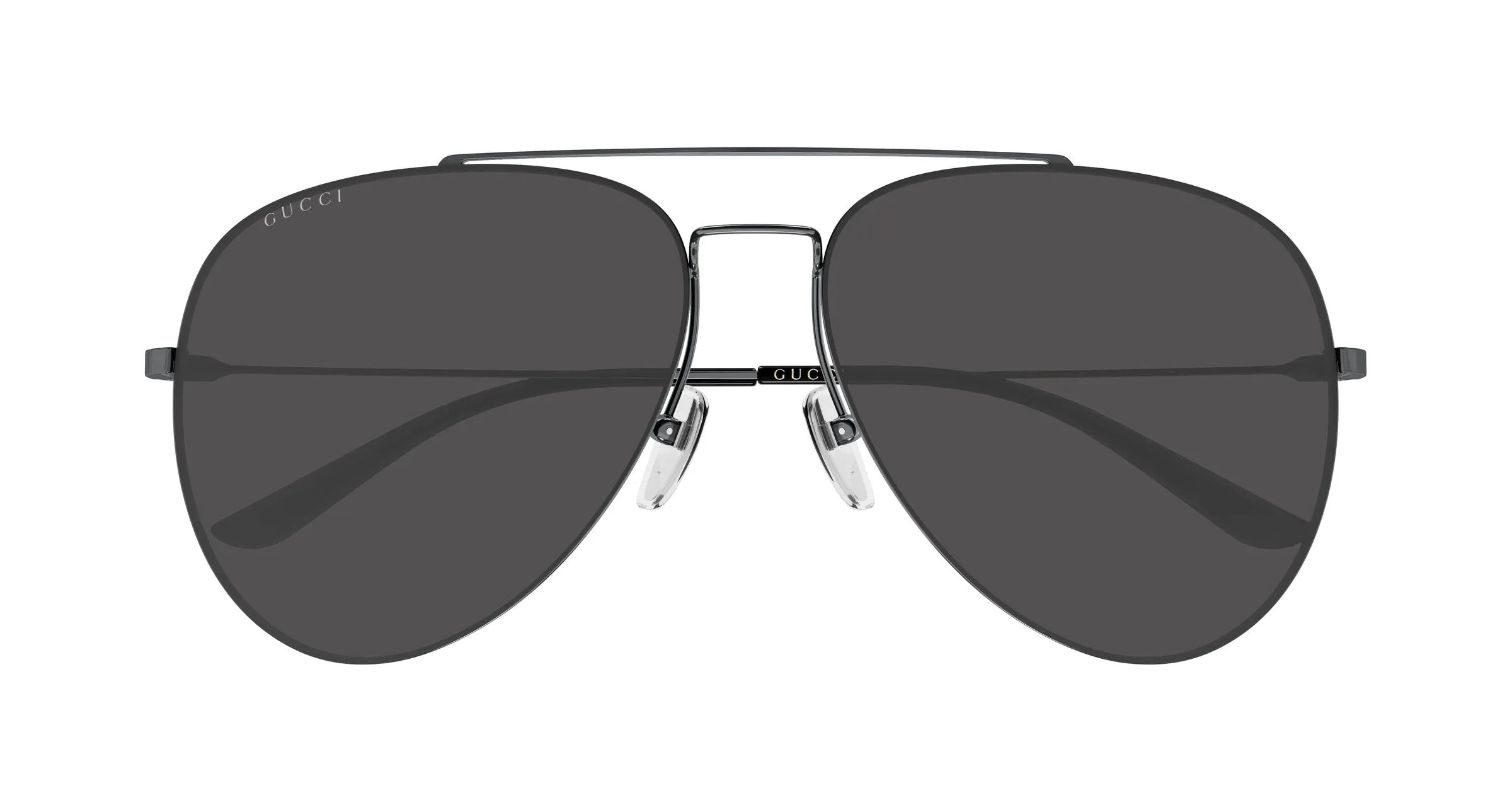 Gucci GG2255S 001 Occhiali da sole Metallo Rutenio Grigio Pilot - immagine 2