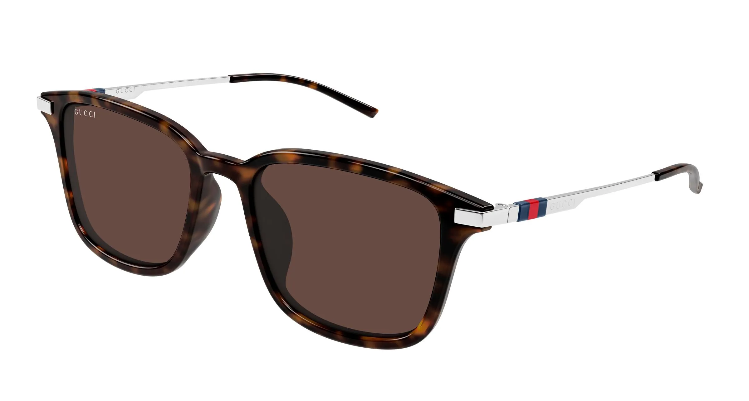 Gucci GG2246SK 002 Occhiali da sole Acetato Havana Marrone Squadrata - immagine 1
