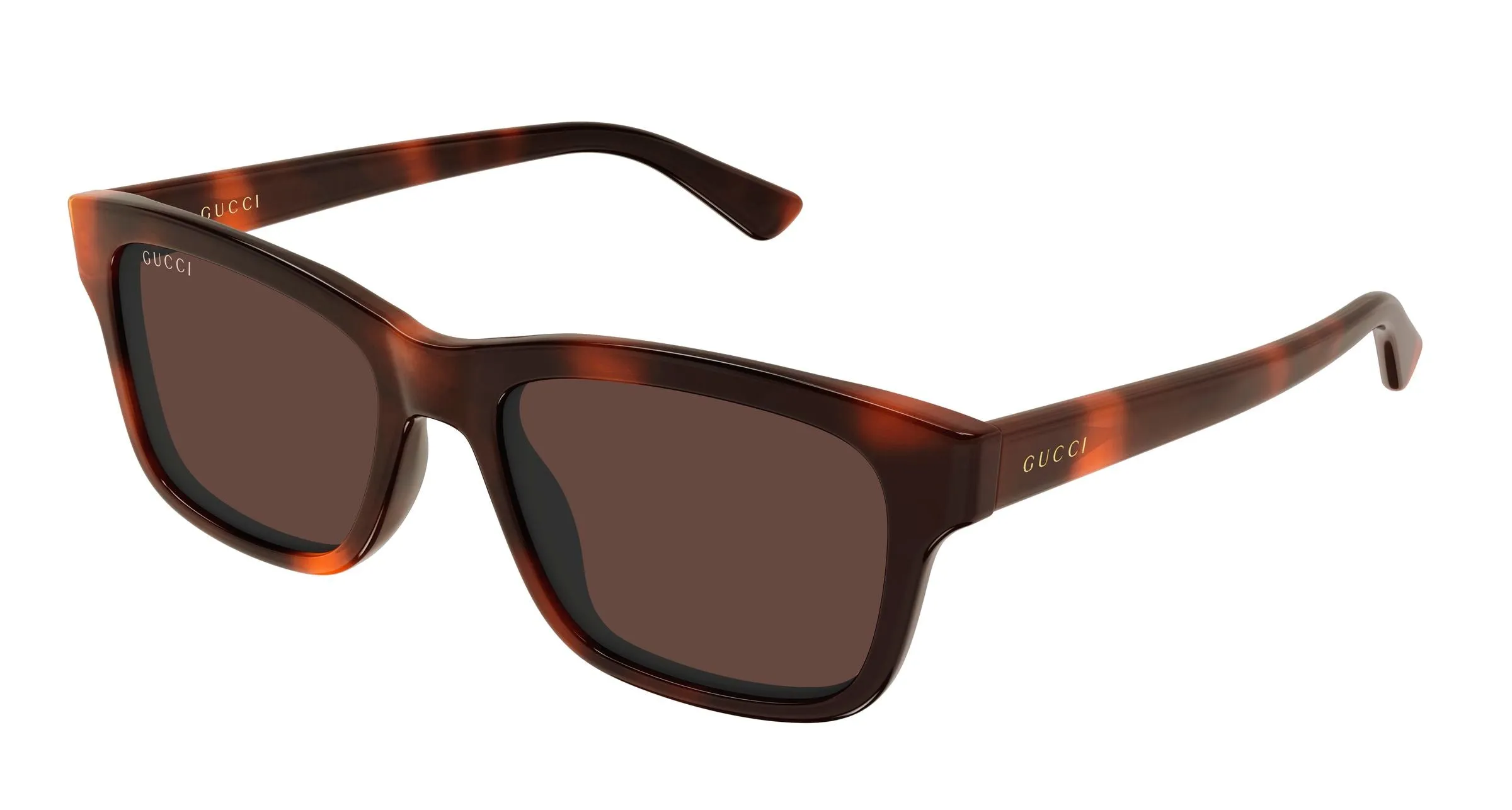 Gucci GG2243S 002 Occhiali da sole Acetato Havana Marrone Squadrata - immagine 1