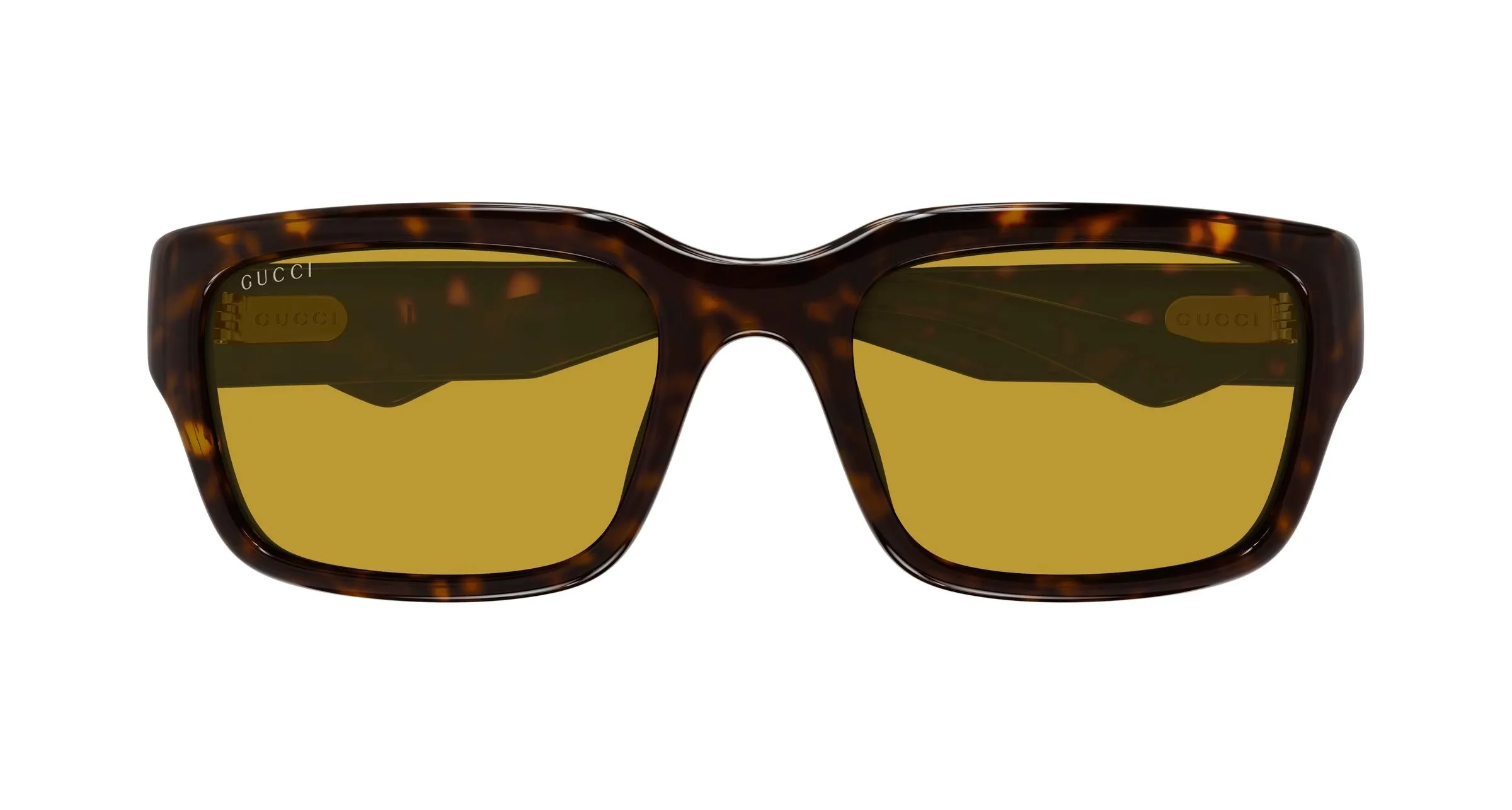 Gucci GG2240S 006 Occhiali da sole Iniettato Havana Giallo Squadrata - immagine 2