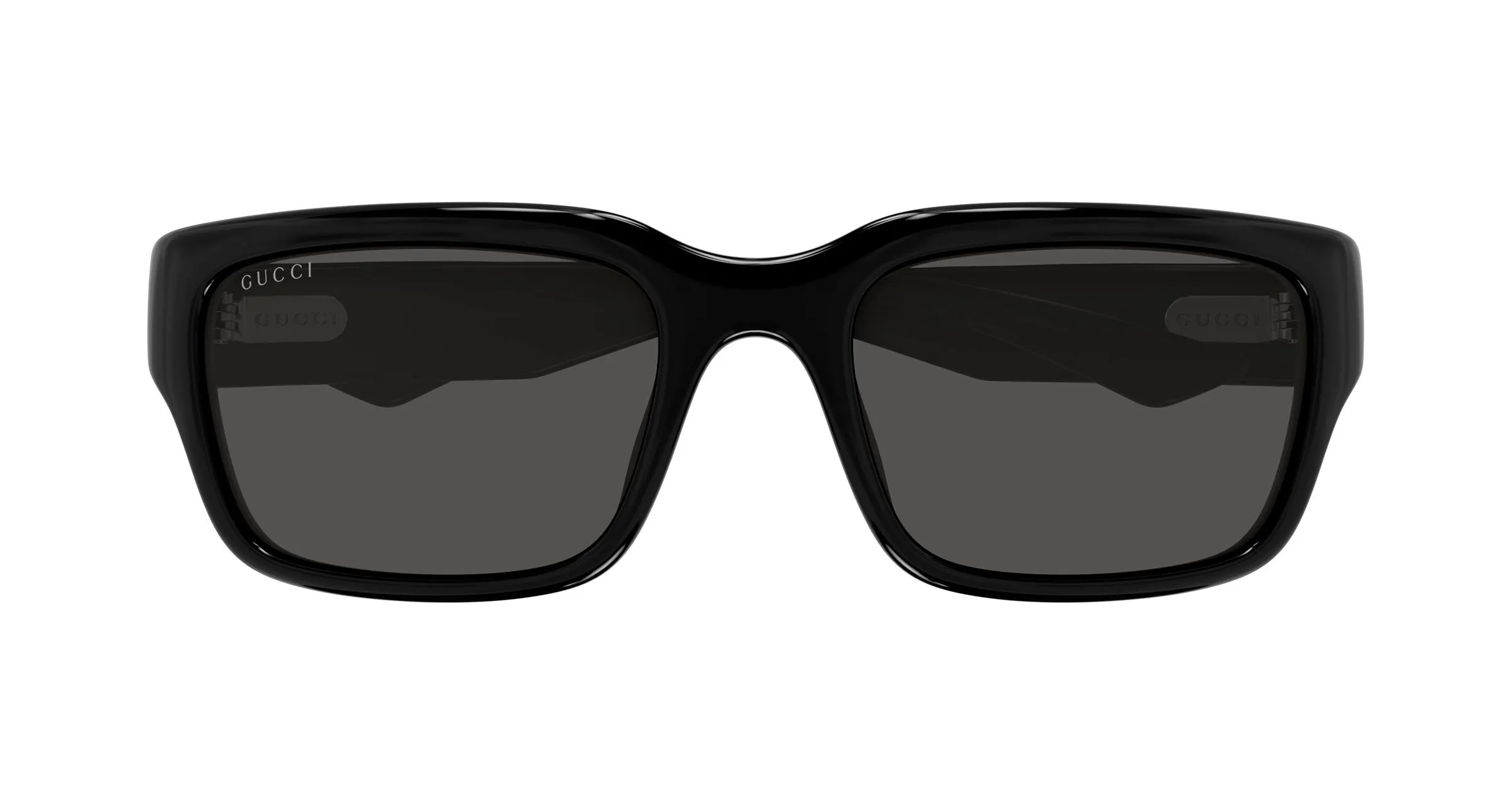 Gucci GG2240S 005 Occhiali da sole Iniettato Nero Grigio Squadrata - immagine 2