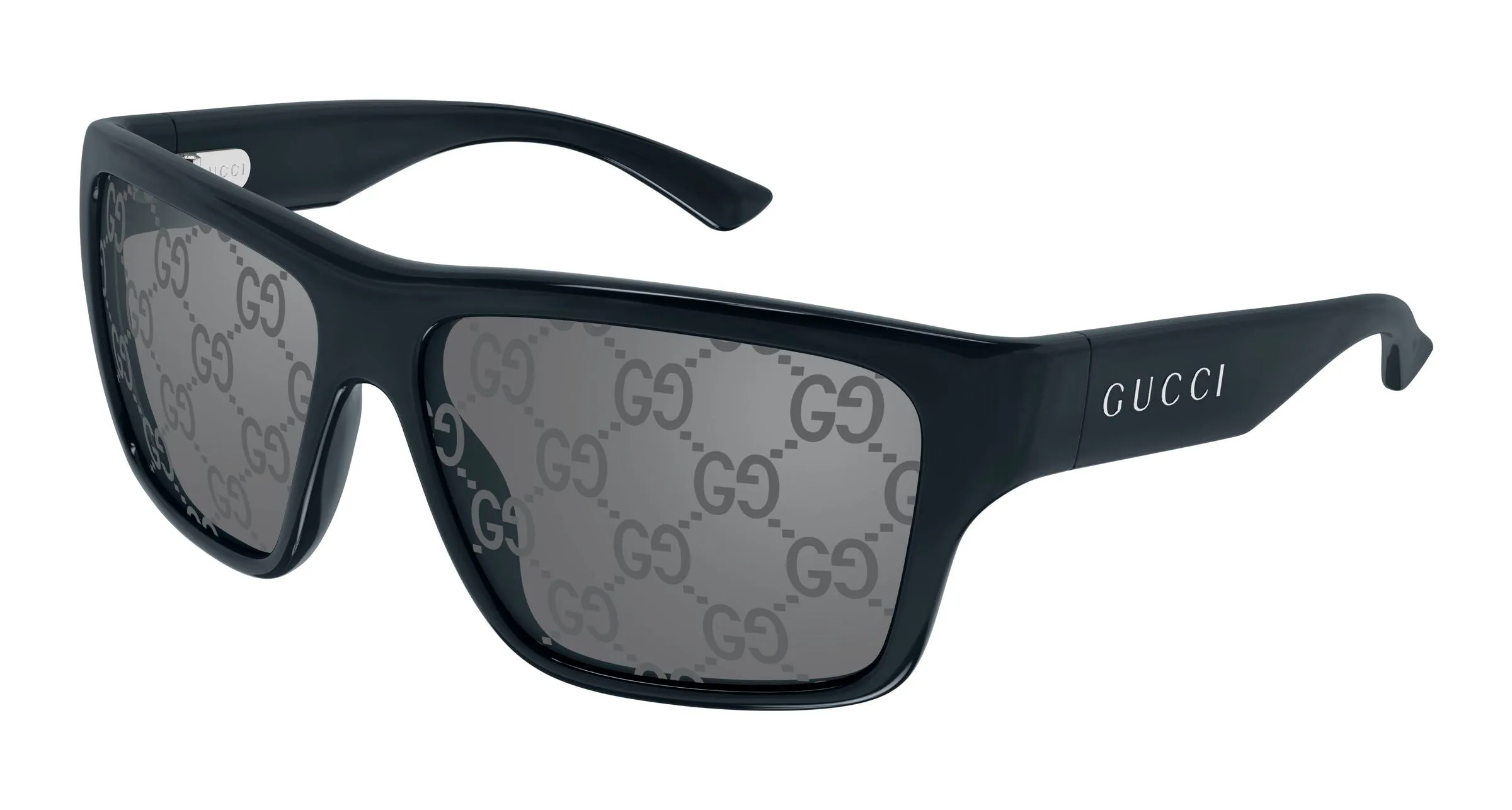 Gucci GG2239S 004 Occhiali da sole Iniettato Blu Argento Geometrica Specchiato - immagine 1