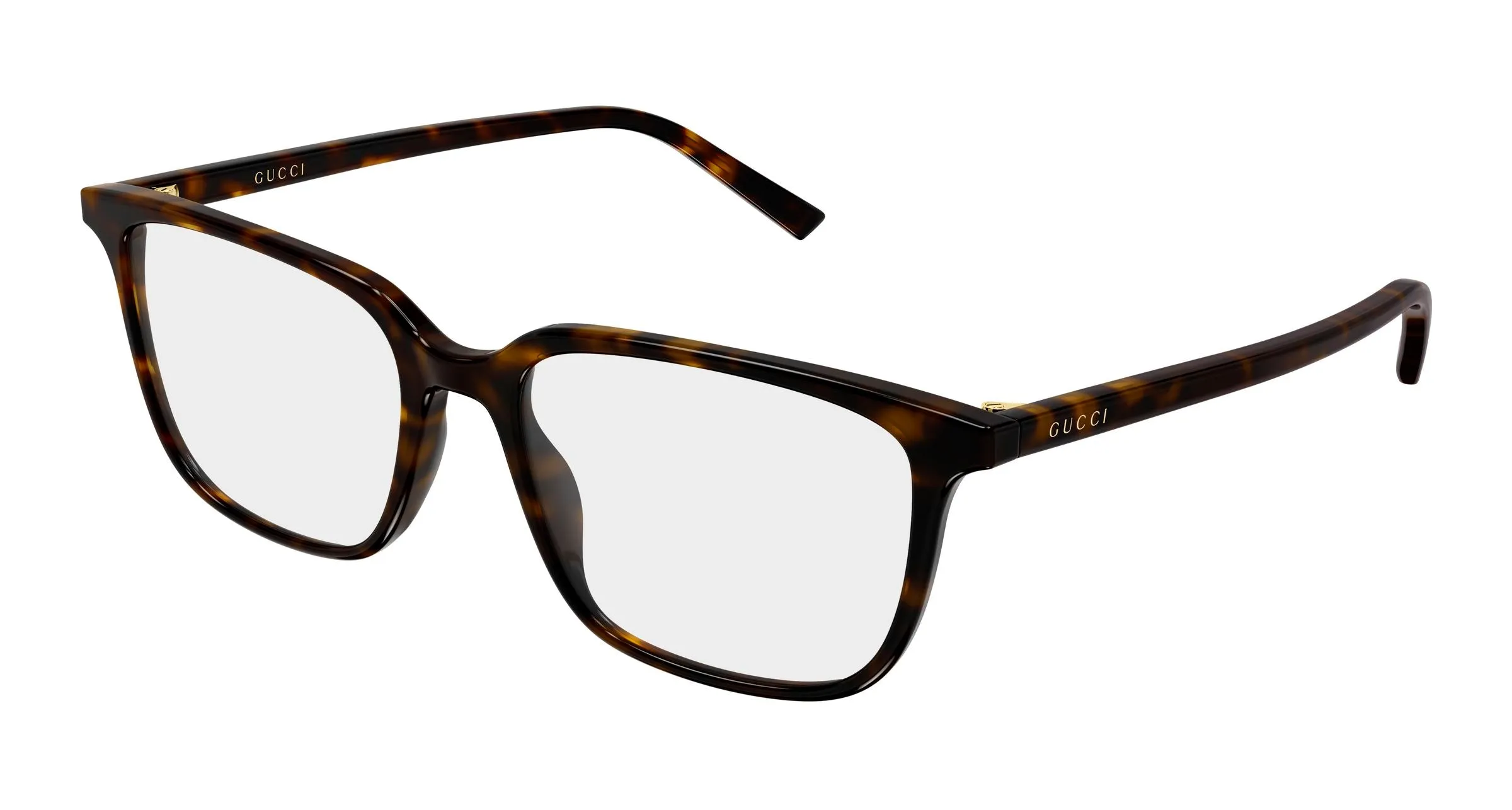 Gucci GG2238O 002 Montature da vista Acetato Havana Trasparente Rotonda - immagine 1