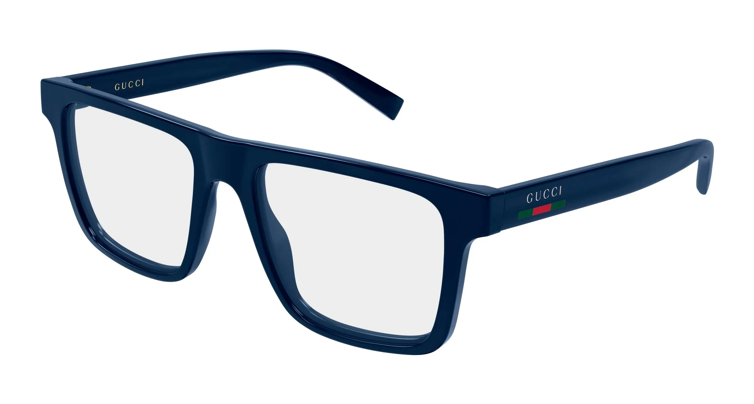 Gucci GG2236O 004 Montature da vista Iniettato Blu Trasparente Squadrata - immagine 1