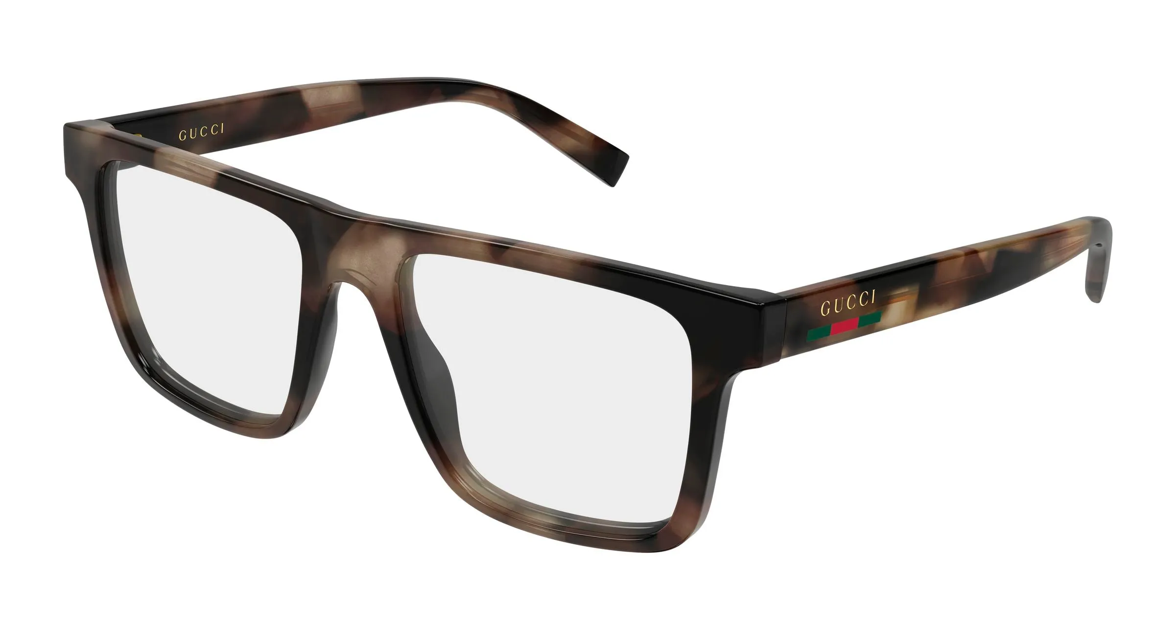 Gucci GG2236O 003 Montature da vista Iniettato Havana Trasparente Squadrata - immagine 1