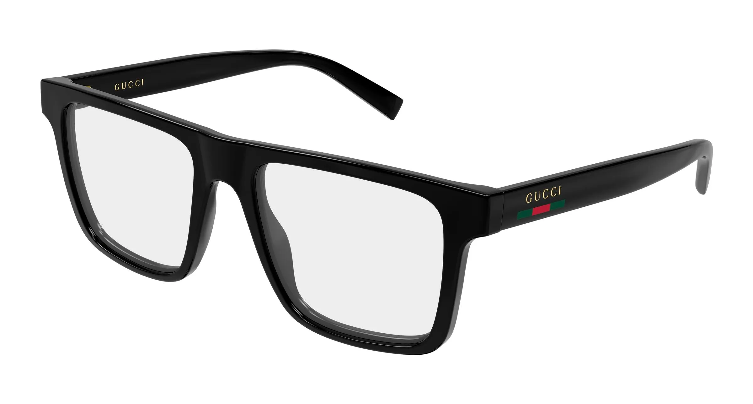 Gucci GG2236O 001 Montature da vista Iniettato Nero Trasparente Squadrata - immagine 1