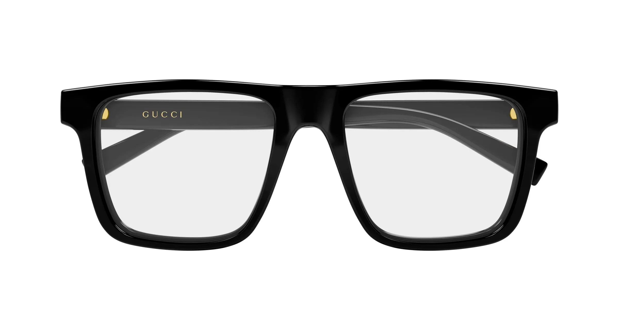 Gucci GG2236O 001 Montature da vista Iniettato Nero Trasparente Squadrata - immagine 2