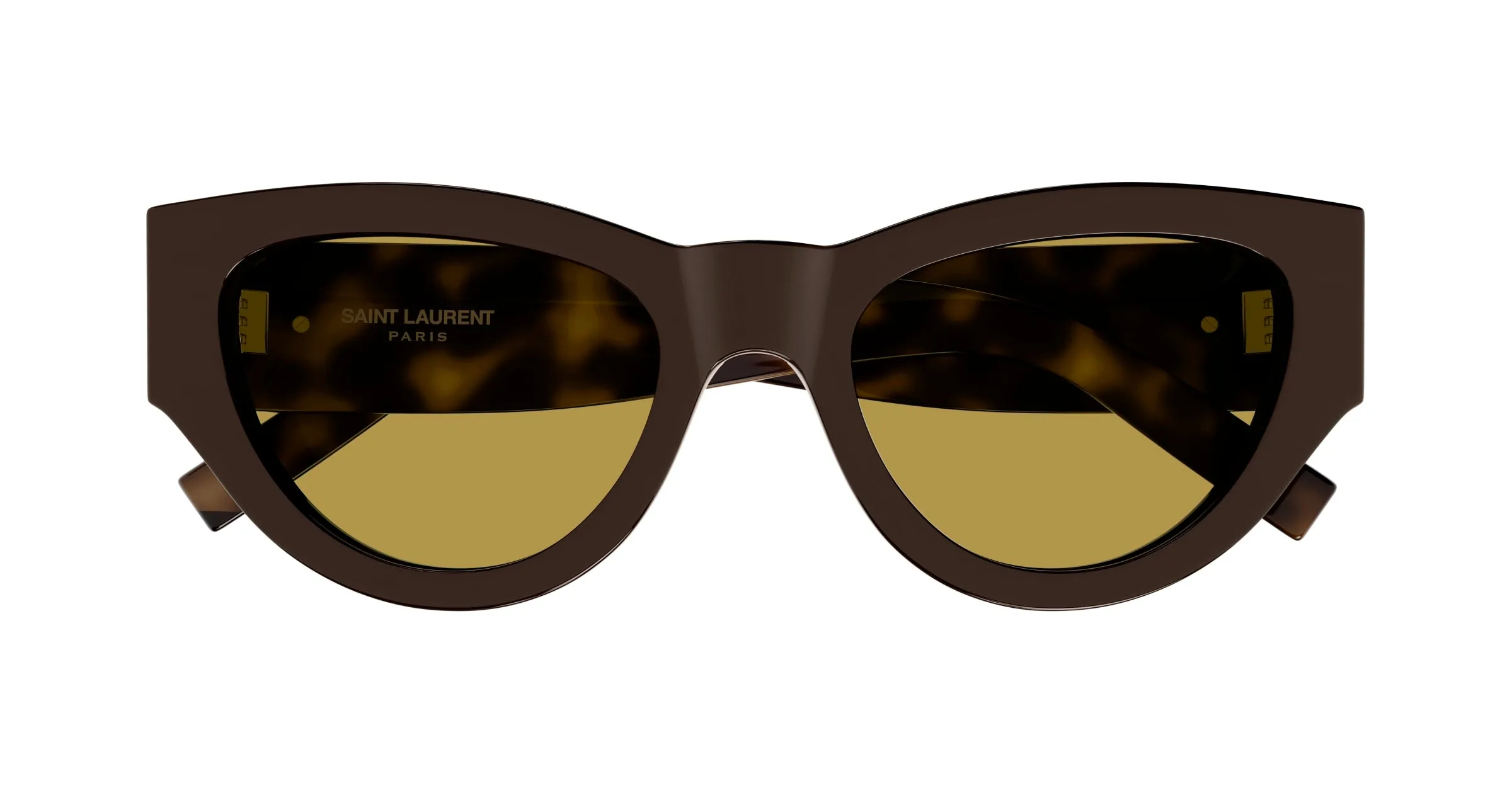 SAINT LAURENT SL M94/F 007 Occhiali da sole Acetato Marrone Marrone Cat Eye - immagine 2