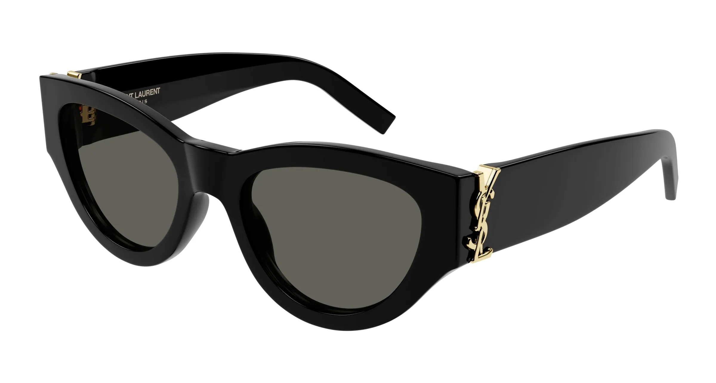 SAINT LAURENT SL M94/F 001 Occhiali da sole Acetato Nero Grigio Cat Eye - immagine 1