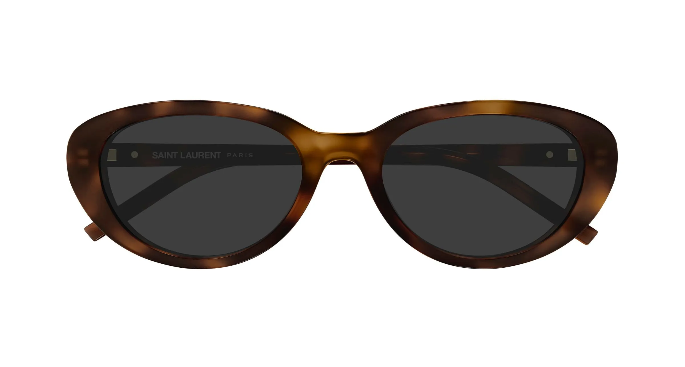 SAINT LAURENT SL M154/K 003 Occhiali da sole Acetato Havana Grigio Cat Eye - immagine 2