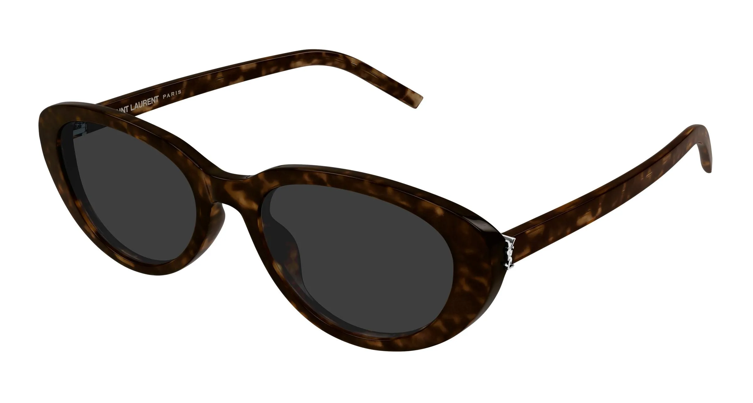 SAINT LAURENT SL M154/K 002 Occhiali da sole Acetato Havana Grigio Cat Eye - immagine 1