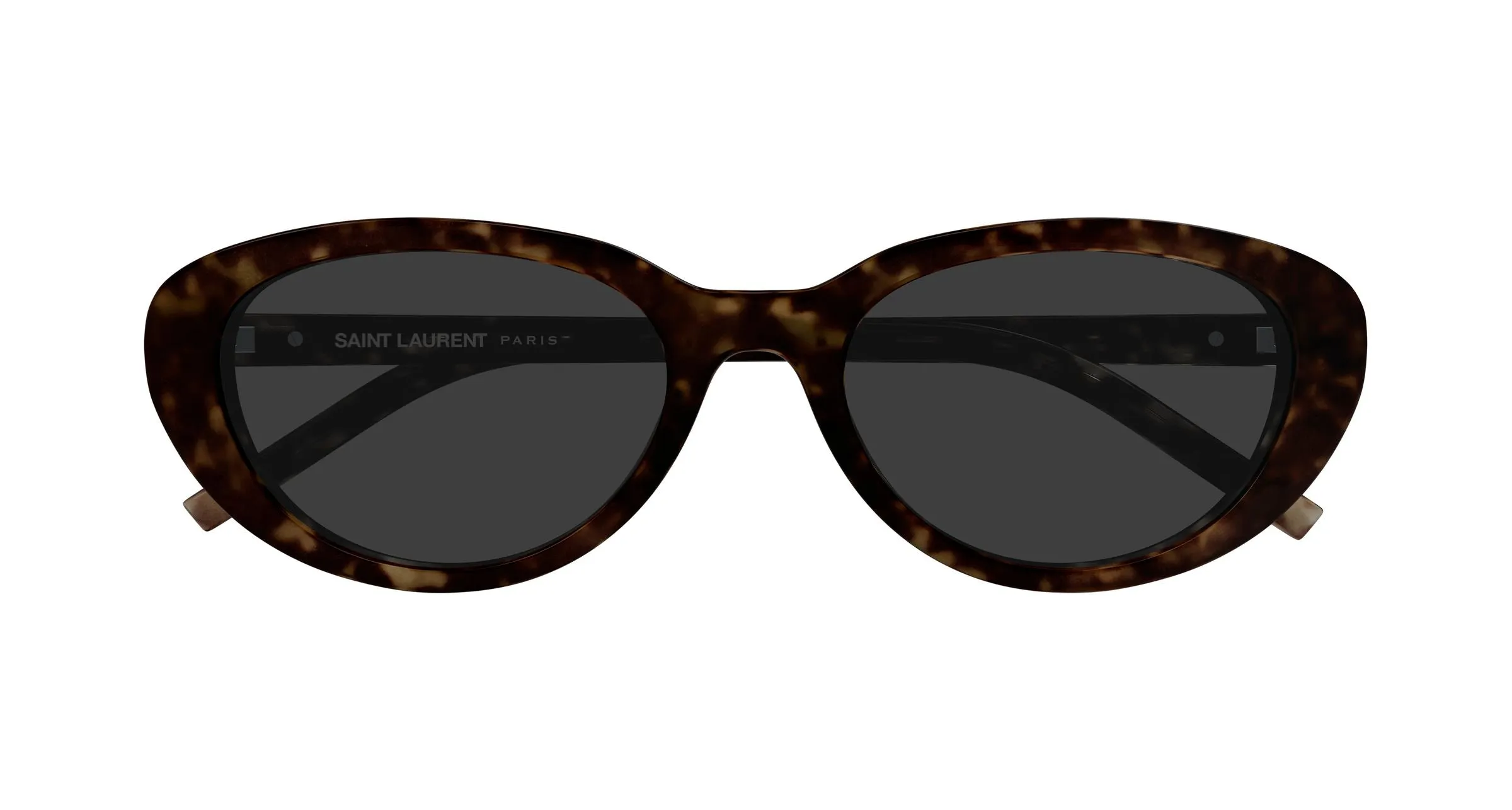 SAINT LAURENT SL M154/K 002 Occhiali da sole Acetato Havana Grigio Cat Eye - immagine 2
