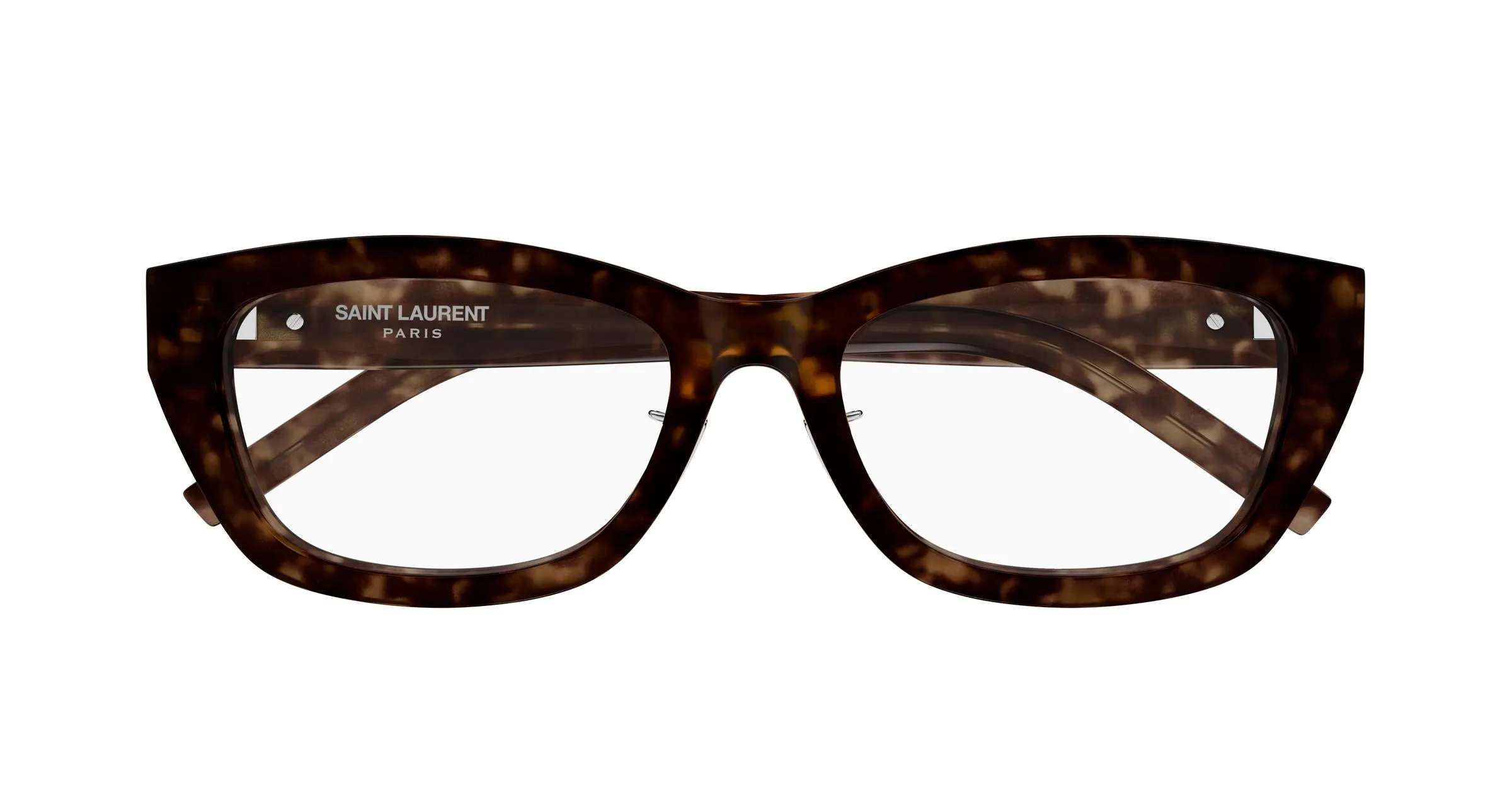 SAINT LAURENT SL M153/J OPT 002 Montature da vista Acetato Havana Trasparente Cat Eye ["Antiriflesso"] - immagine 2