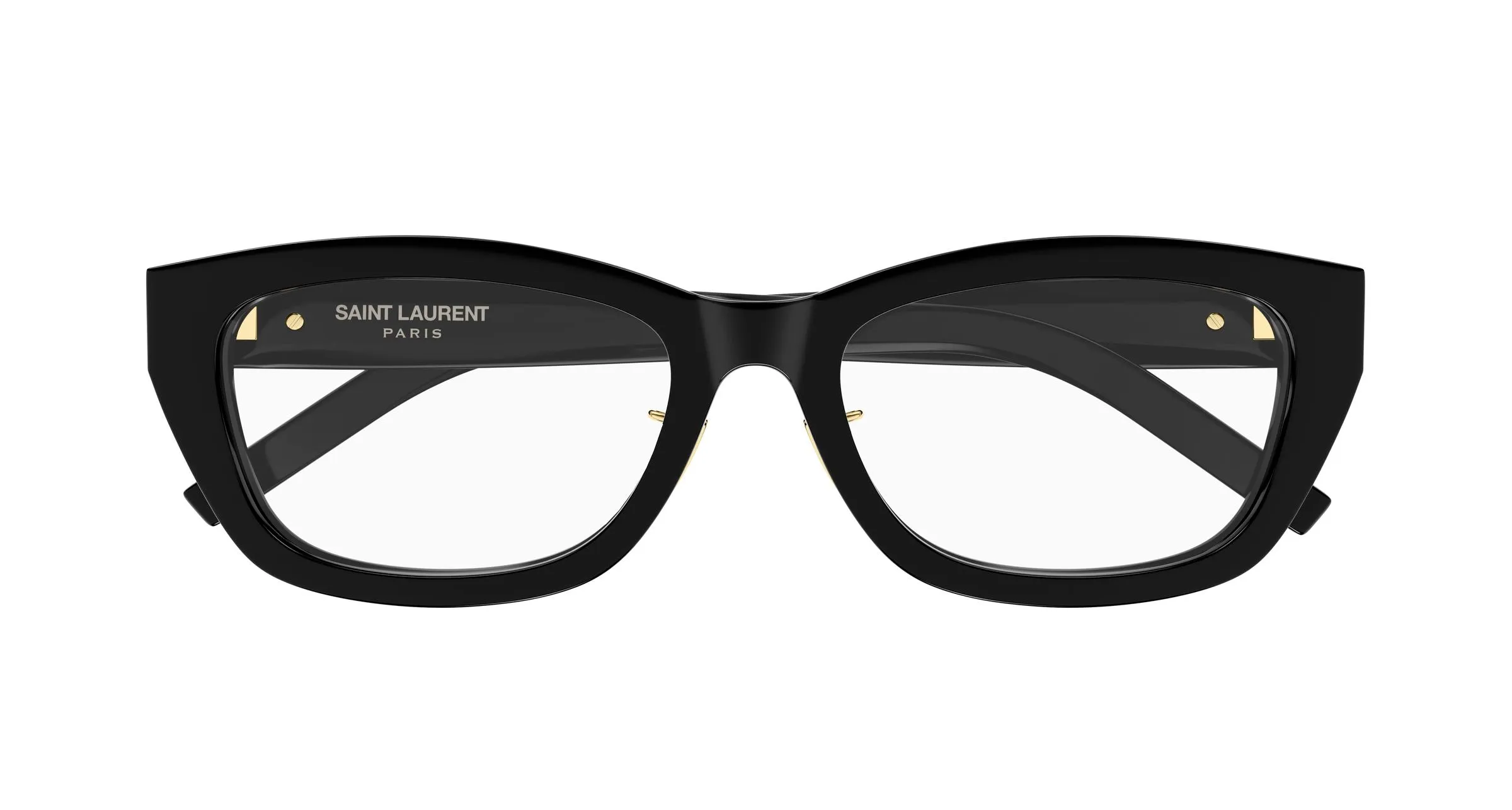 SAINT LAURENT SL M153/J OPT 001 Montature da vista Acetato Nero Trasparente Cat Eye ["Antiriflesso"] - immagine 2