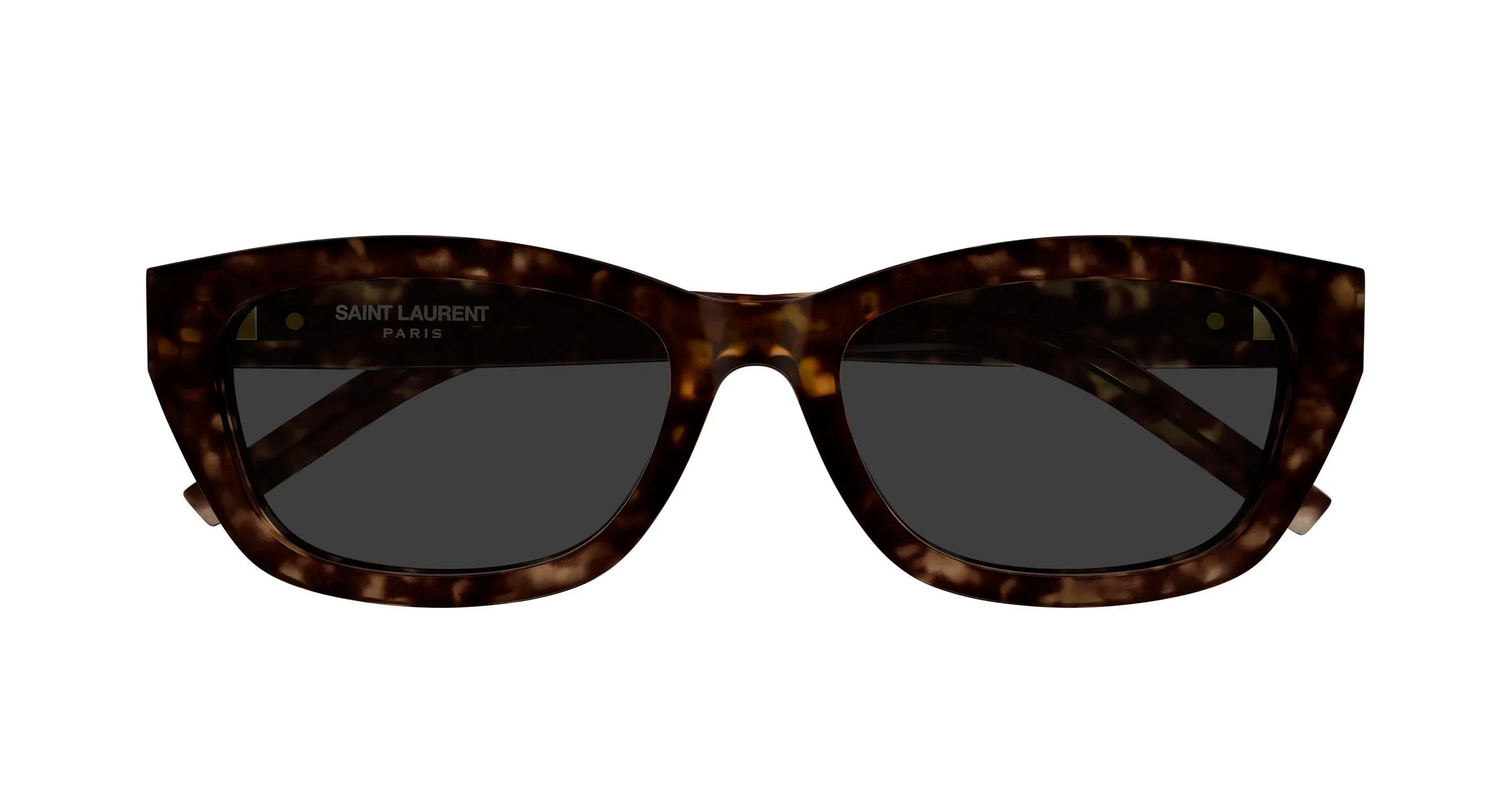 SAINT LAURENT SL M153/F 002 Occhiali da sole Acetato Havana Grigio Cat Eye - immagine 2