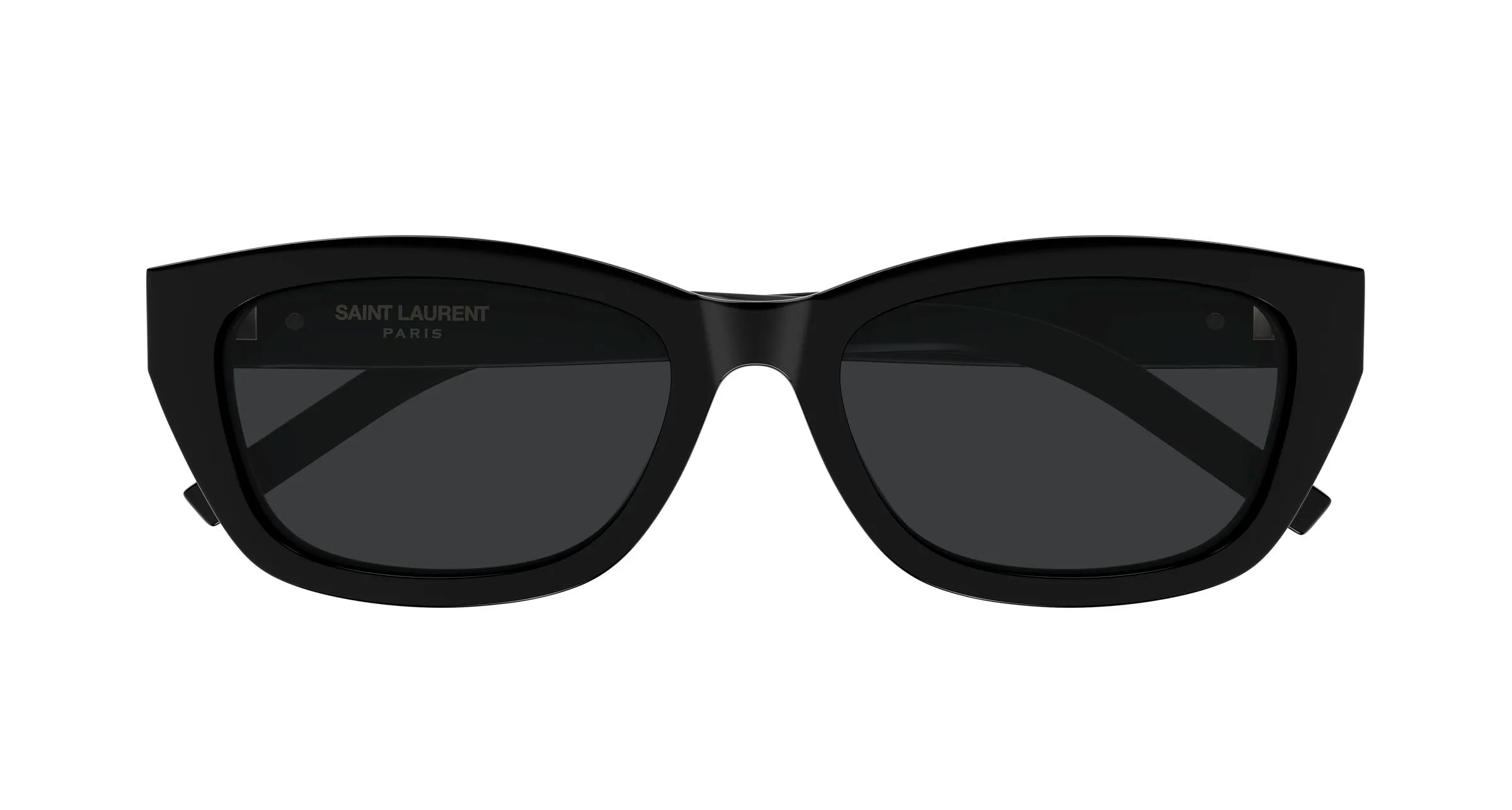 SAINT LAURENT SL M153/F 001 Occhiali da sole Acetato Nero Nero Cat Eye - immagine 2