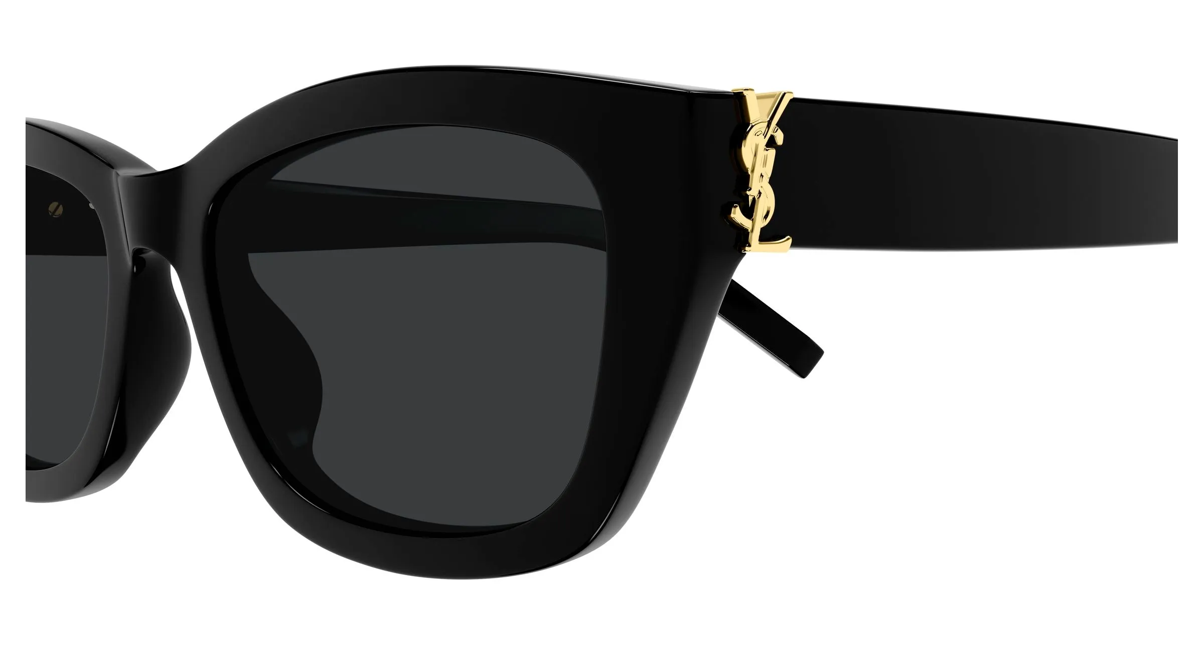 SAINT LAURENT SL M153/F 001 Occhiali da sole Acetato Nero Nero Cat Eye - immagine 3