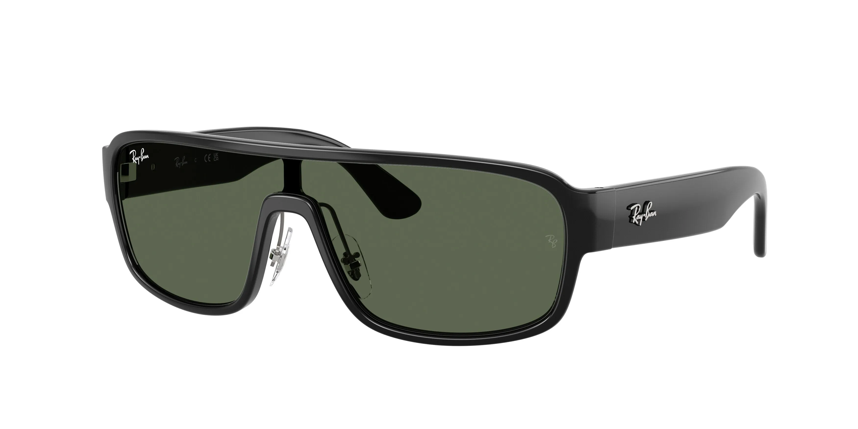 Ray - Ban RB2233 901/71 Occhiali da sole Acetato Nero Verde Squadrata Normale - immagine 1