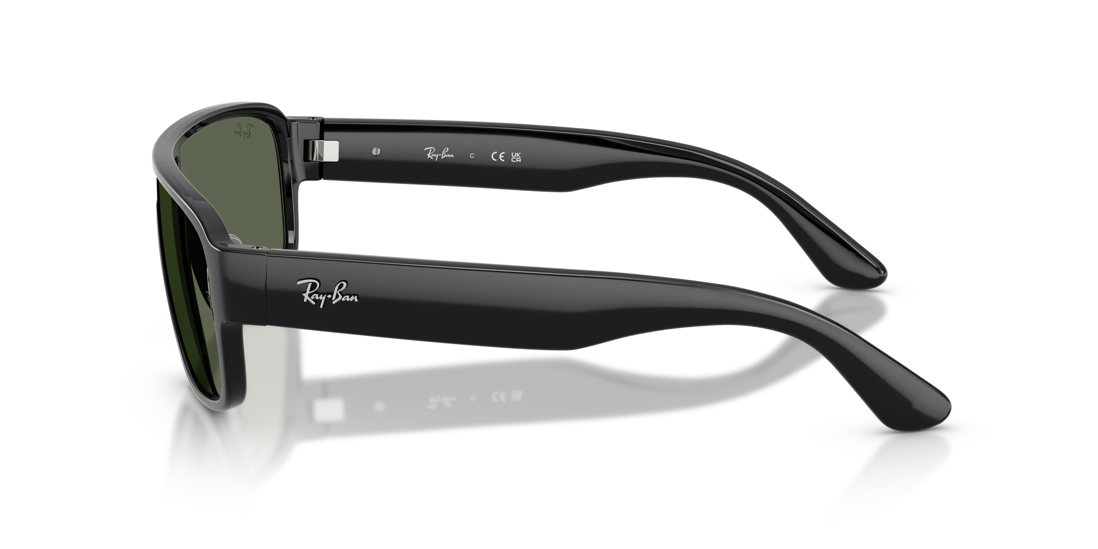 Ray - Ban RB2233 901/71 Occhiali da sole Acetato Nero Verde Squadrata Normale - immagine 4
