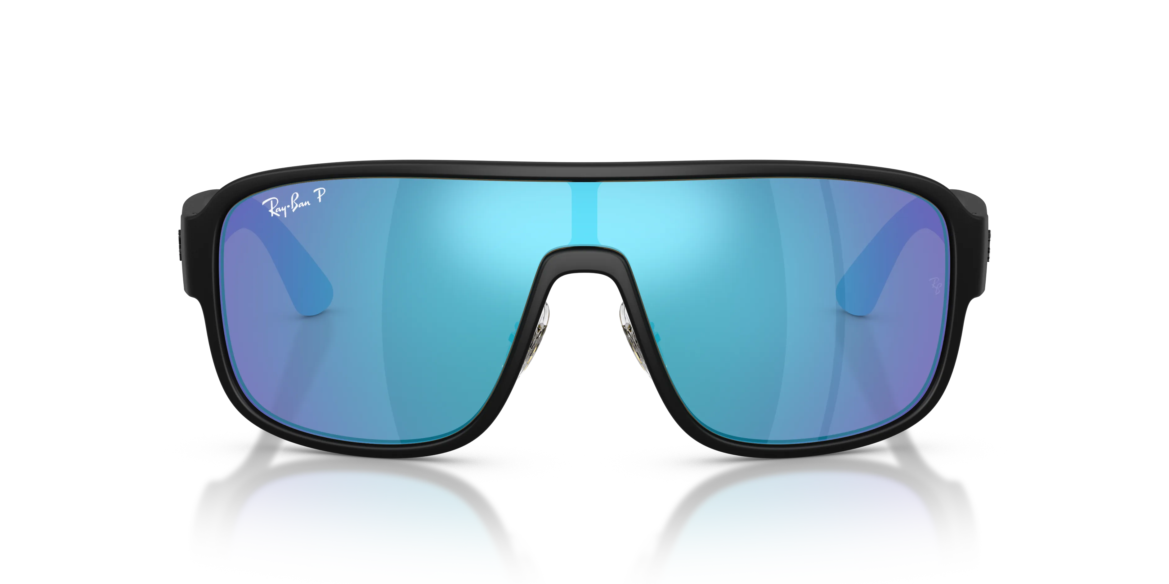 Ray - Ban RB2229 901SA1 Occhiali da sole Acetato Nero Squadrata Polarizzata - immagine 3