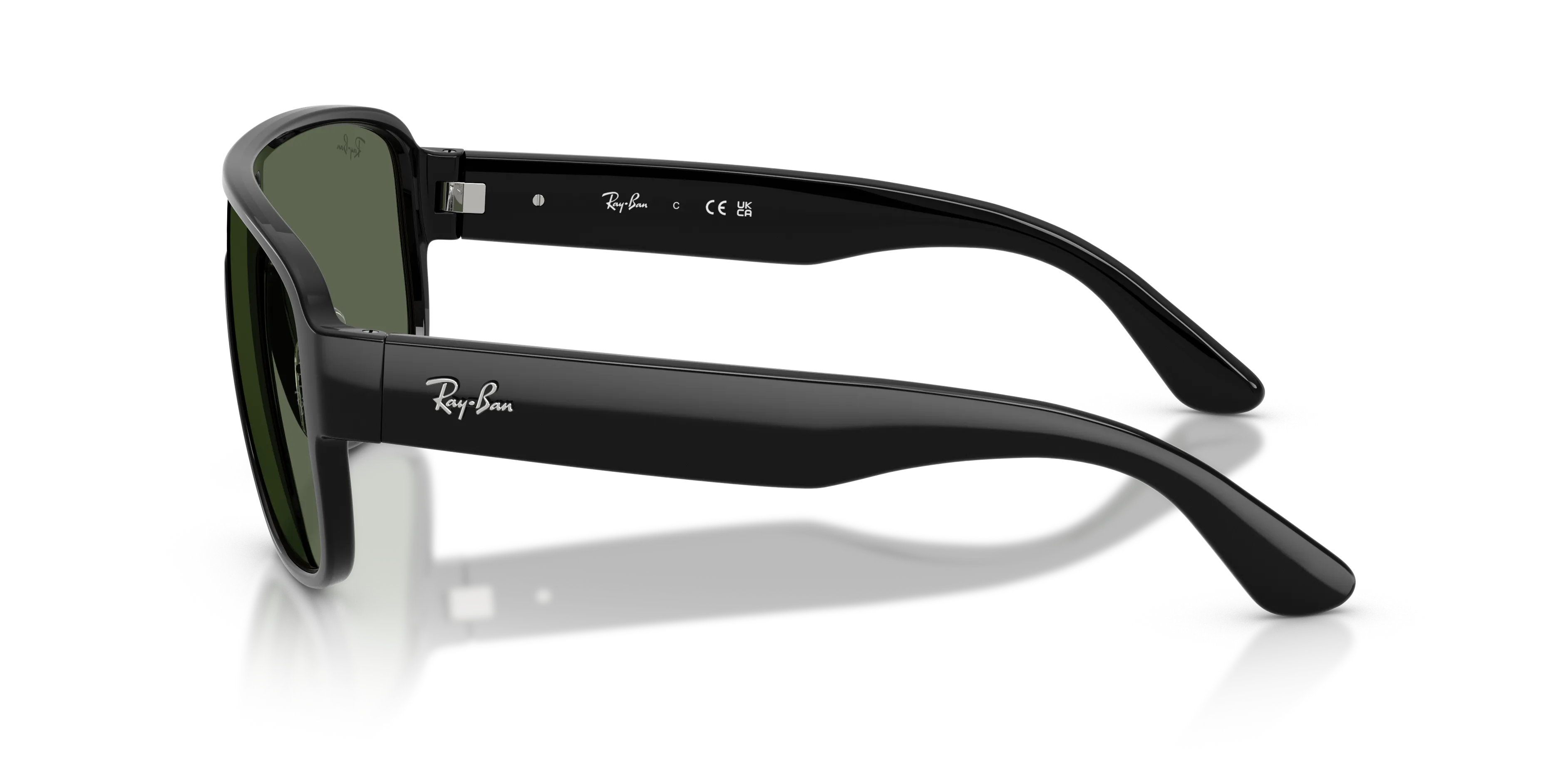 Ray - Ban RB2229 901/71 Occhiali da sole Acetato Nero Verde Squadrata Normale - immagine 4