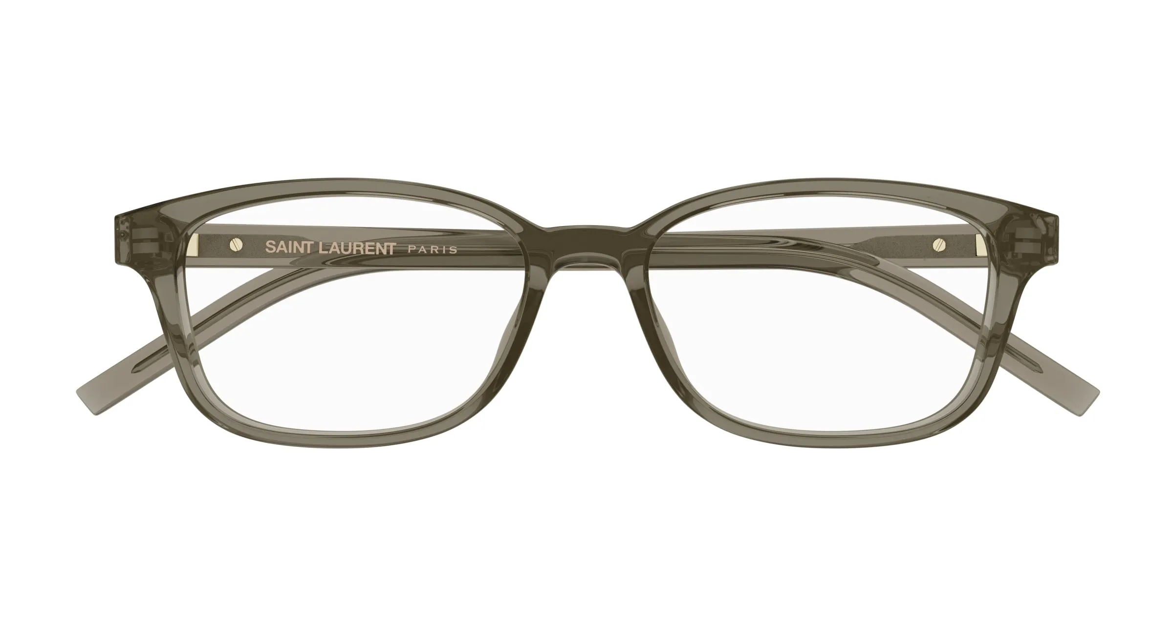SAINT LAURENT SL M151/J 004 Montature da vista Acetato Marrone Trasparente Squadrata - immagine 2