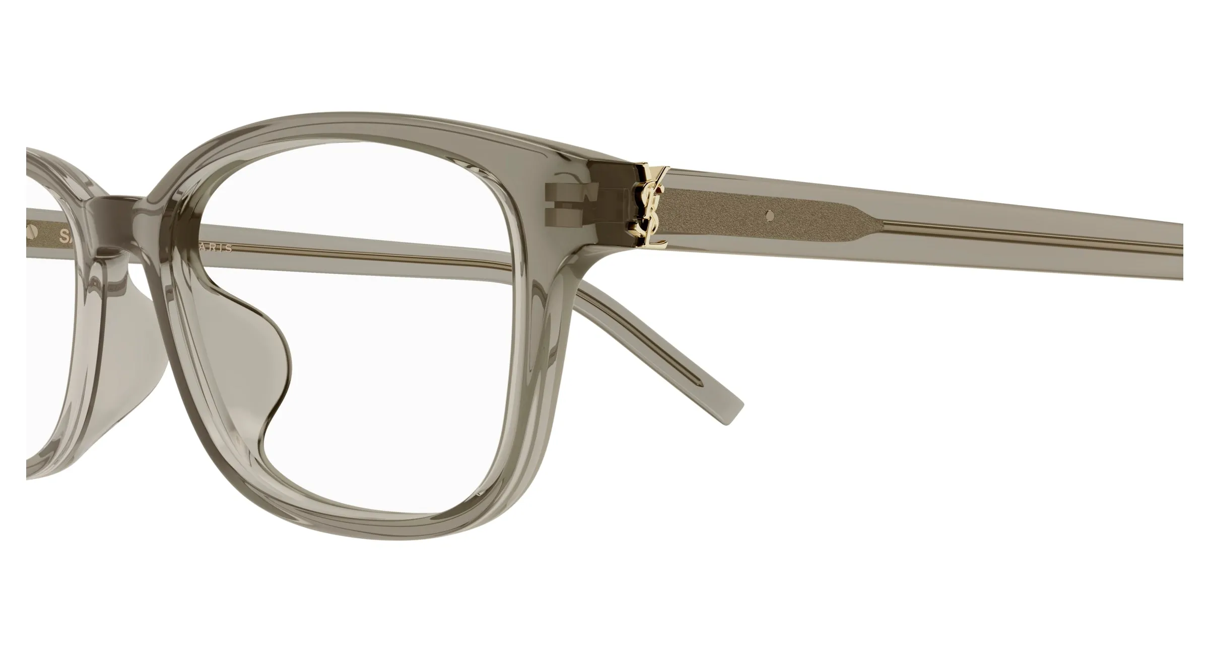 SAINT LAURENT SL M151/J 004 Montature da vista Acetato Marrone Trasparente Squadrata - immagine 3