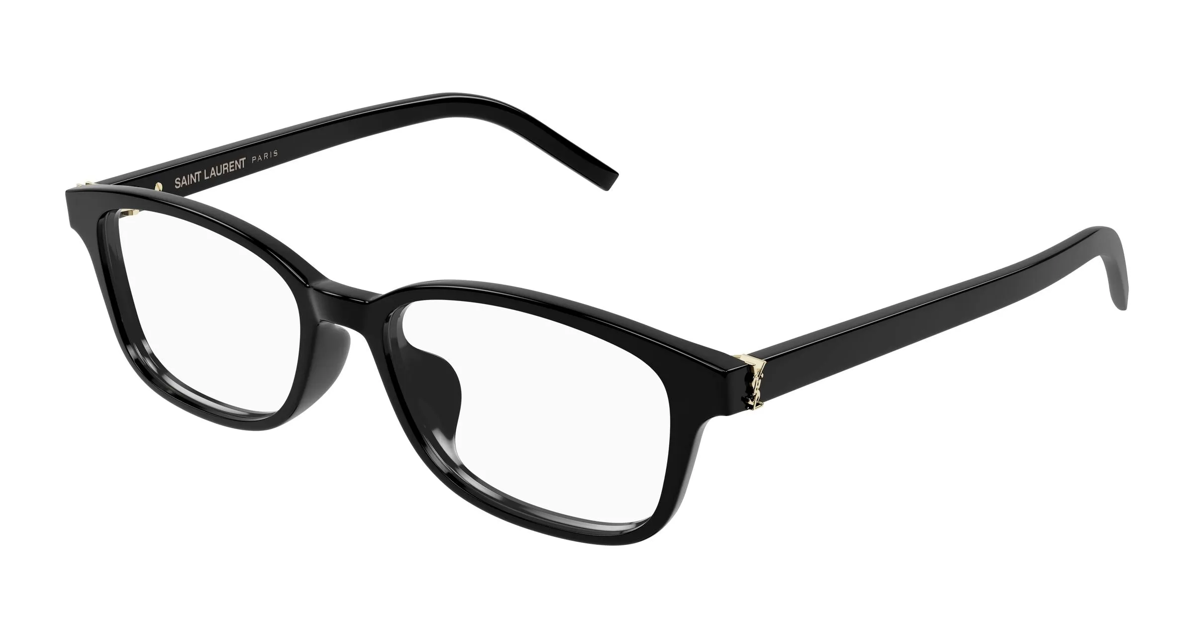 SAINT LAURENT SL M151/J 001 Montature da vista Acetato Nero Trasparente Squadrata - immagine 1