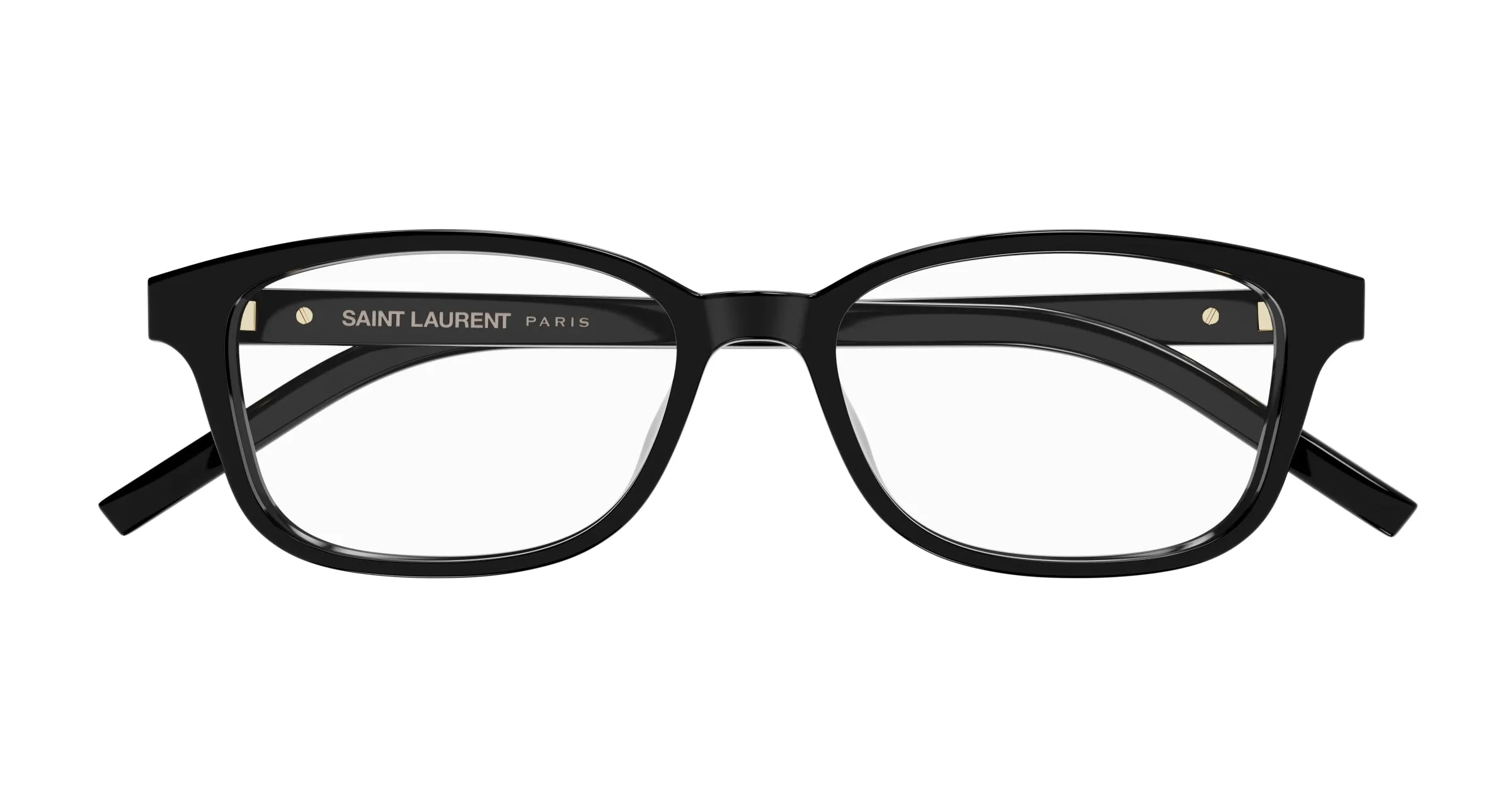 SAINT LAURENT SL M151/J 001 Montature da vista Acetato Nero Trasparente Squadrata - immagine 2