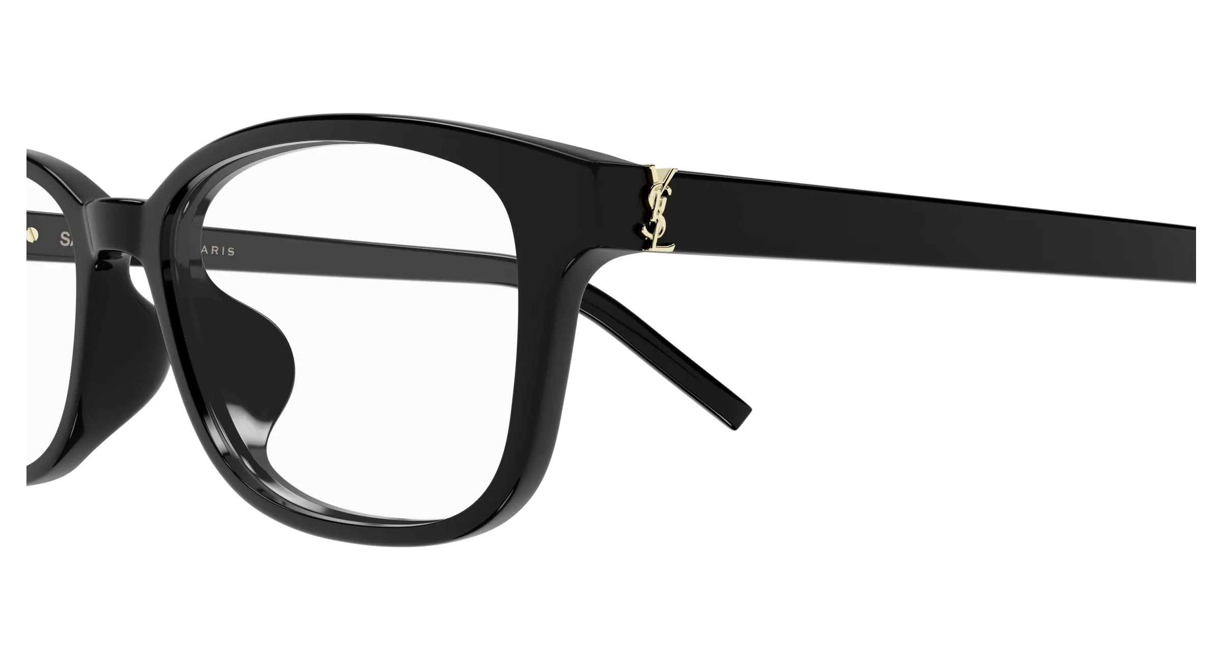 SAINT LAURENT SL M151/J 001 Montature da vista Acetato Nero Trasparente Squadrata - immagine 3
