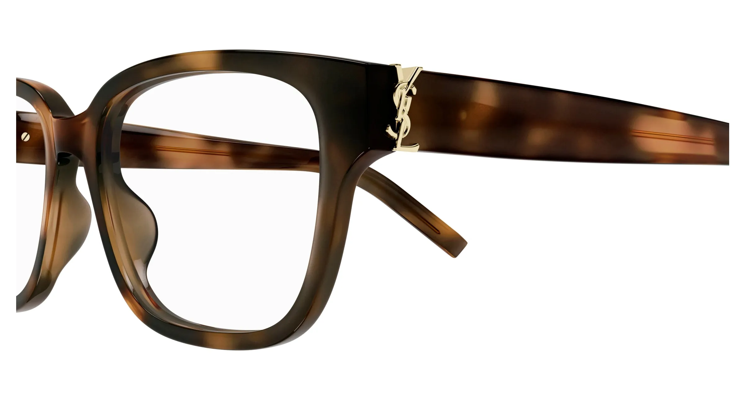 SAINT LAURENT SL M150/F 003 Montature da vista Acetato Havana Trasparente Squadrata - immagine 3