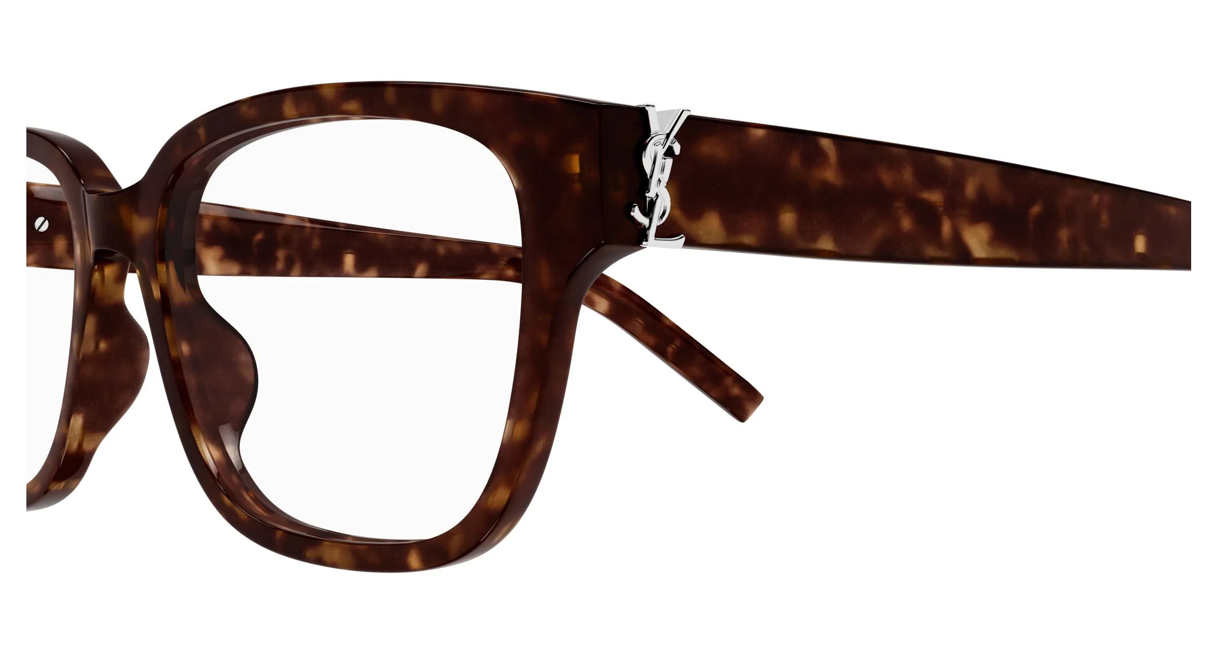 SAINT LAURENT SL M150/F 002 Montature da vista Acetato Havana Trasparente Squadrata - immagine 3