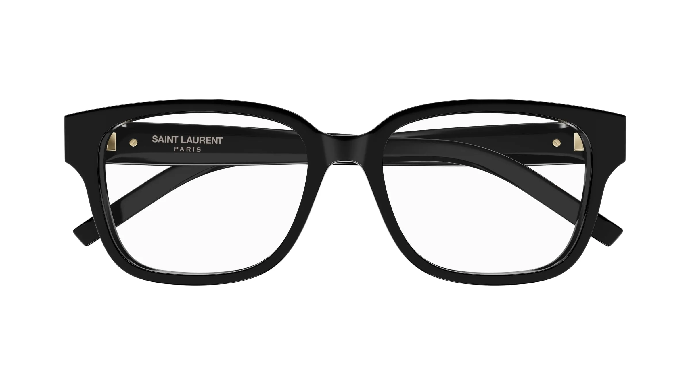 SAINT LAURENT SL M150/F 001 Montature da vista Acetato Nero Trasparente Squadrata - immagine 2