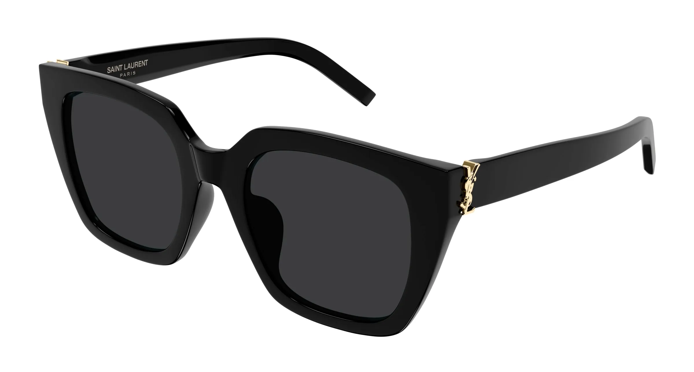 SAINT LAURENT SL M143/F 001 Occhiali da sole Acetato Nero Nero Cat Eye - immagine 1