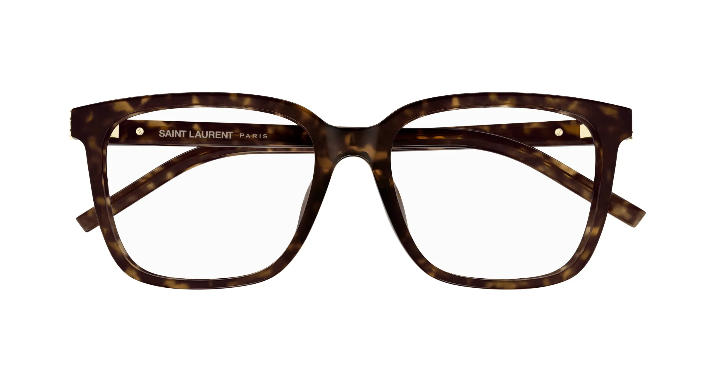 SAINT LAURENT SL M142/F 002 Montature da vista Acetato Havana Trasparente Squadrata - immagine 2