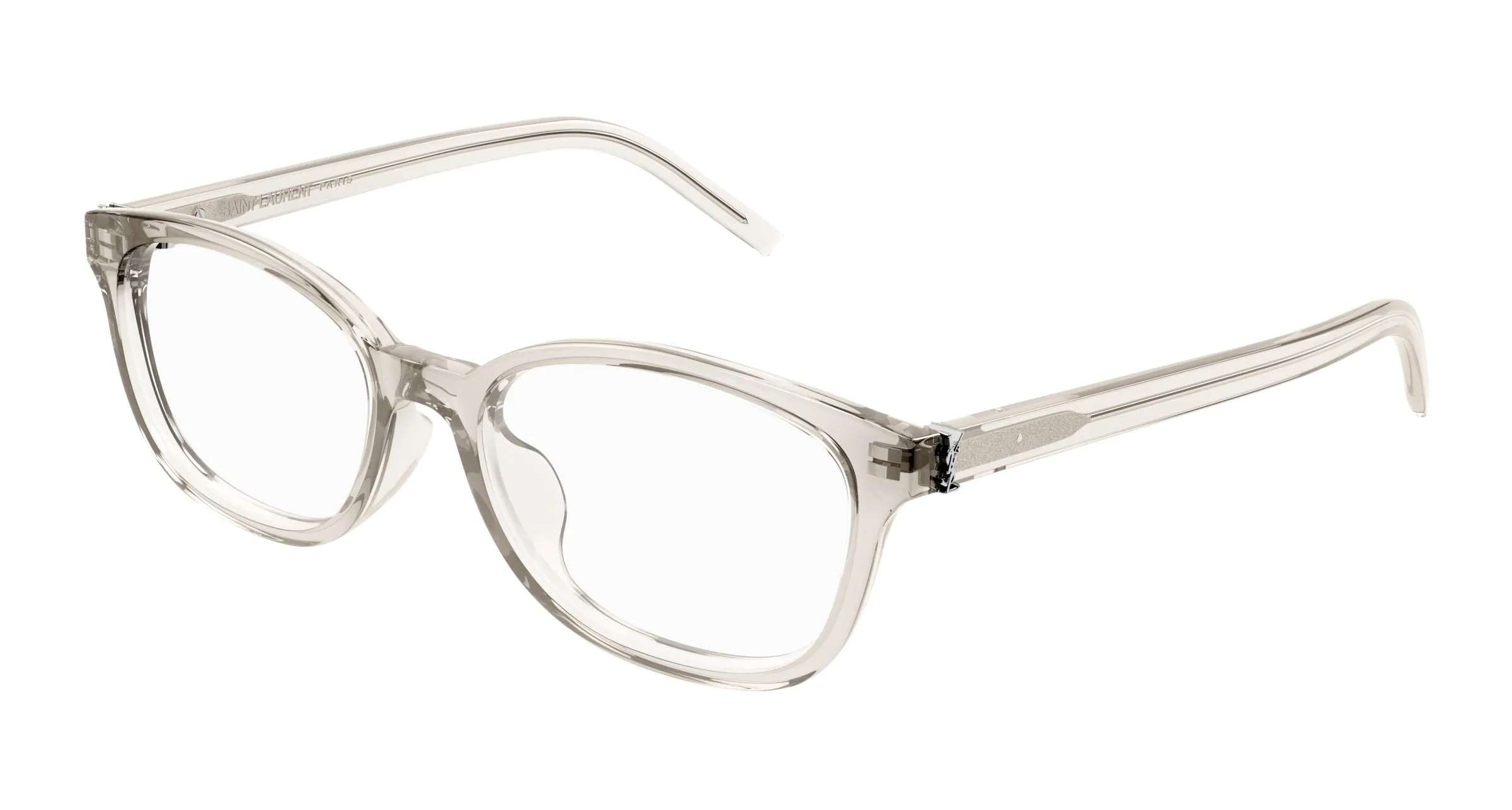 SAINT LAURENT SL M141/F 006 Montature da vista Acetato Beige Trasparente Cat Eye - immagine 1