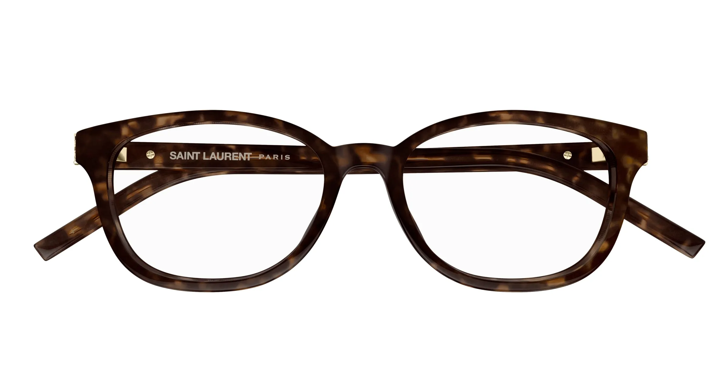 SAINT LAURENT SL M141/F 005 Montature da vista Acetato Havana Trasparente Cat Eye - immagine 2