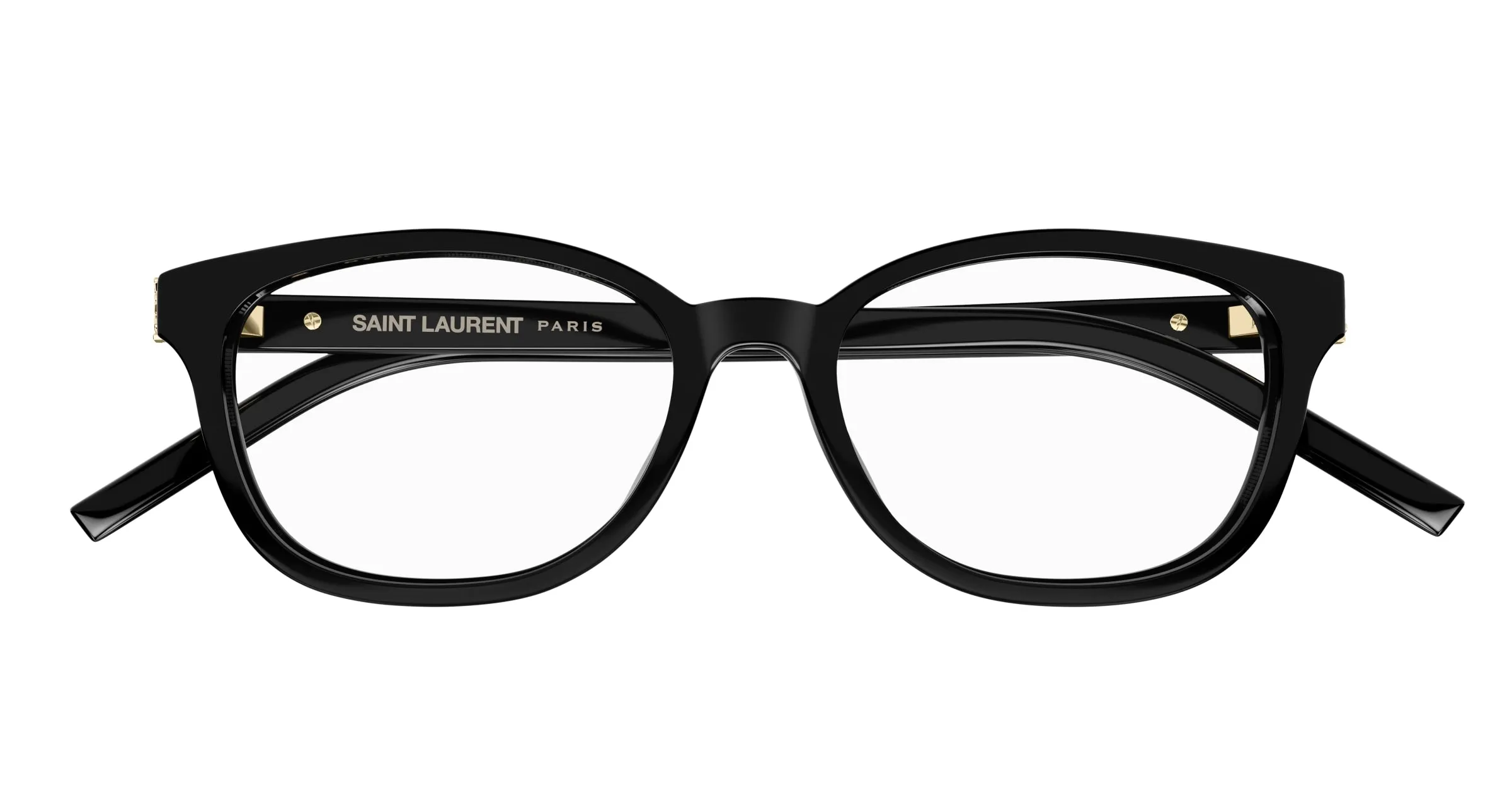 SAINT LAURENT SL M141/F 004 Montature da vista Acetato Nero Trasparente Cat Eye - immagine 2