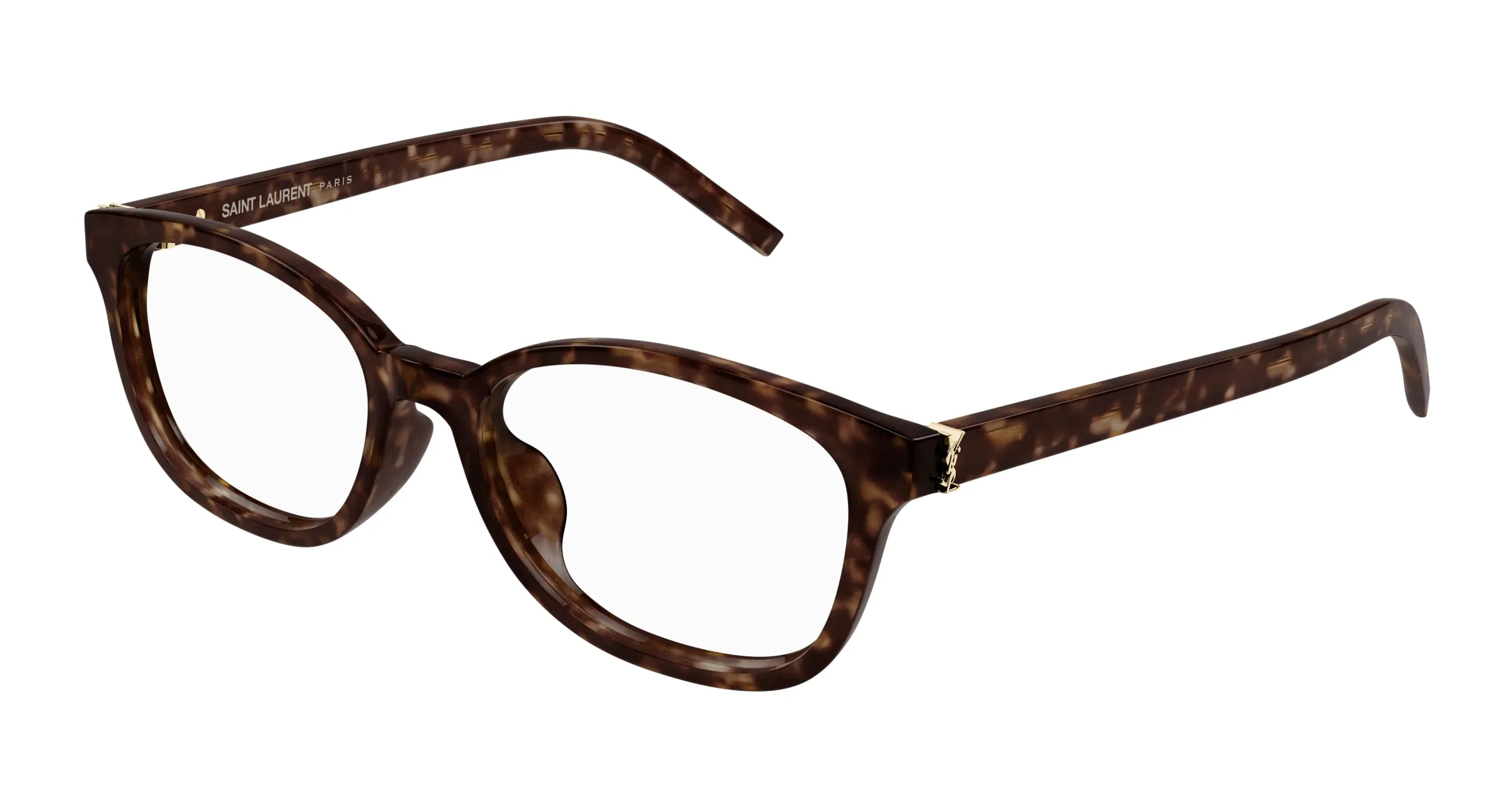 SAINT LAURENT SL M141/F 002 Montature da vista Acetato Havana Trasparente Cat Eye - immagine 1