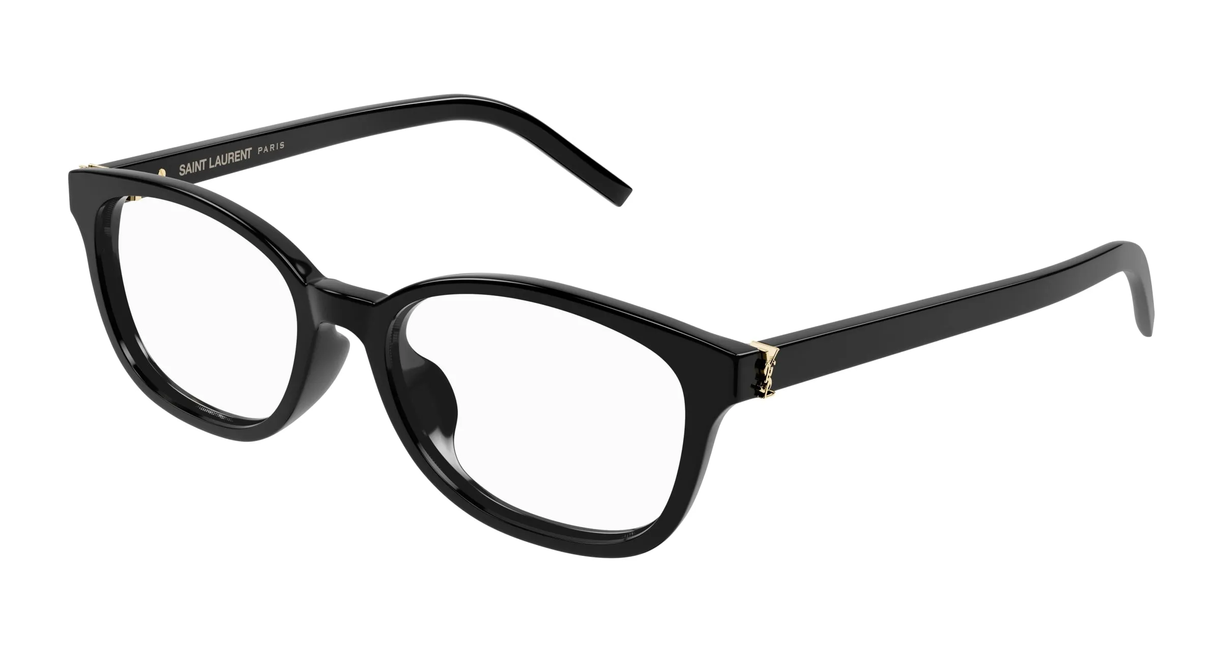 SAINT LAURENT SL M141/F 001 Montature da vista Acetato Nero Trasparente Cat Eye - immagine 1