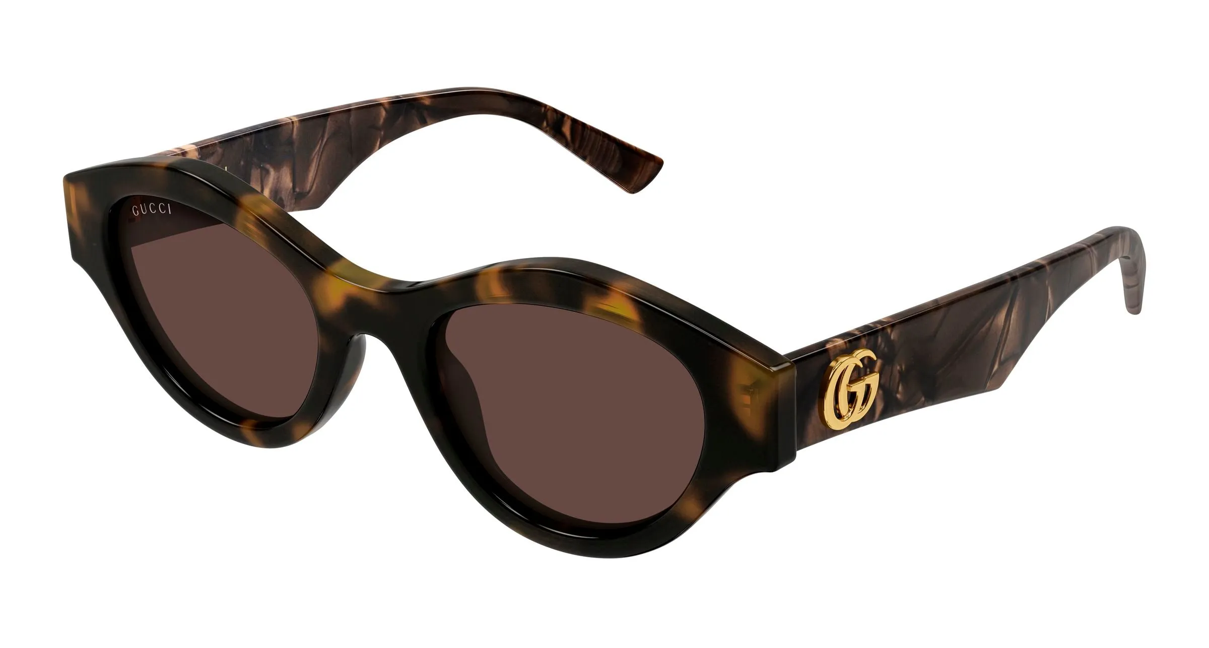 Gucci GG2207S 004 Occhiali da sole Acetato Havana Marrone Cat Eye - immagine 1
