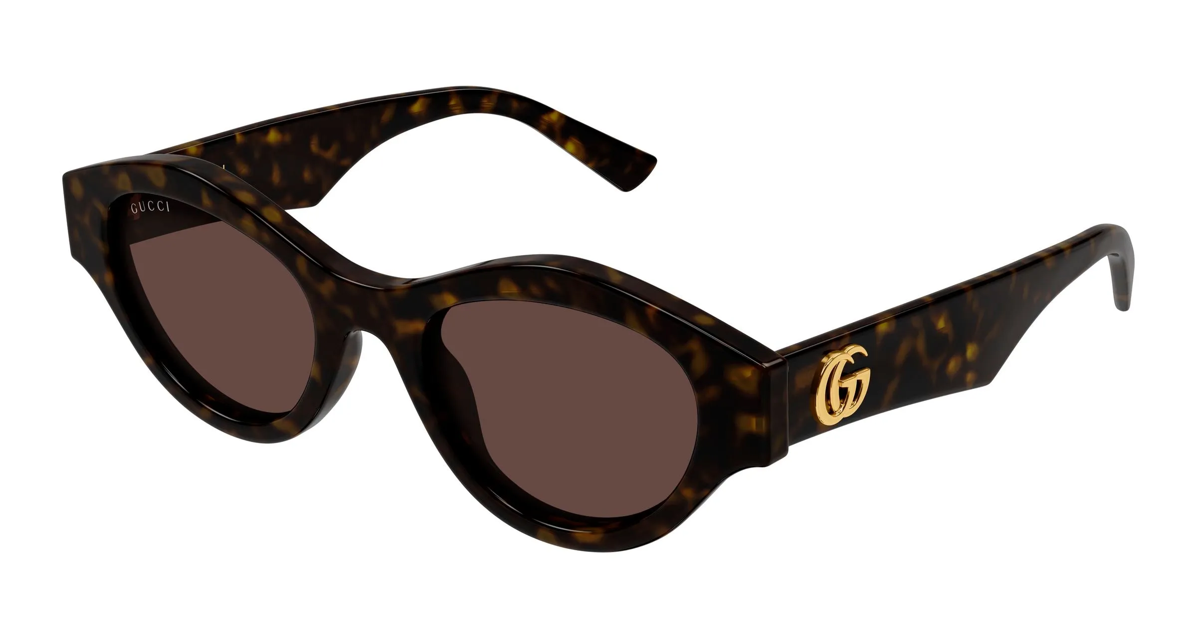 Gucci GG2207S 002 Occhiali da sole Acetato Havana Marrone Cat Eye - immagine 1