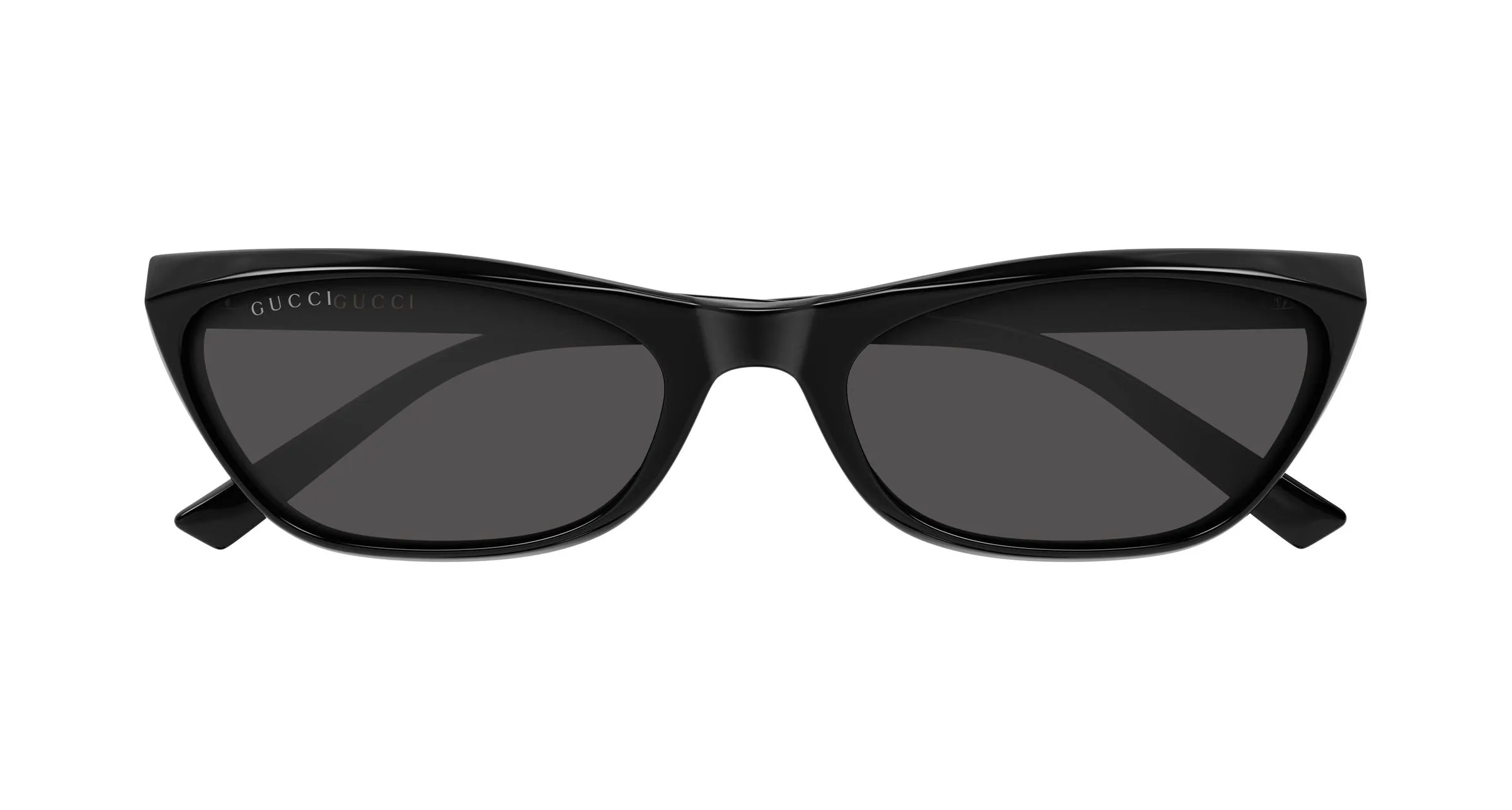 Gucci GG2203S 001 Occhiali da sole Acetato Nero Grigio Geometrica - immagine 2